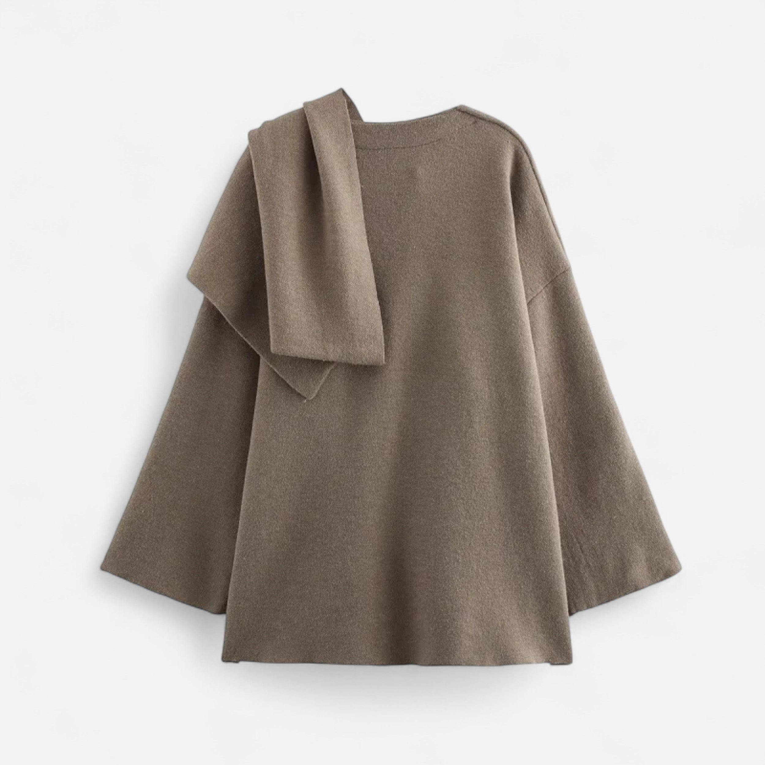 Eliaro Moda | Abrigo Mujer Invierno Acolchado con Bufanda Asimétrica