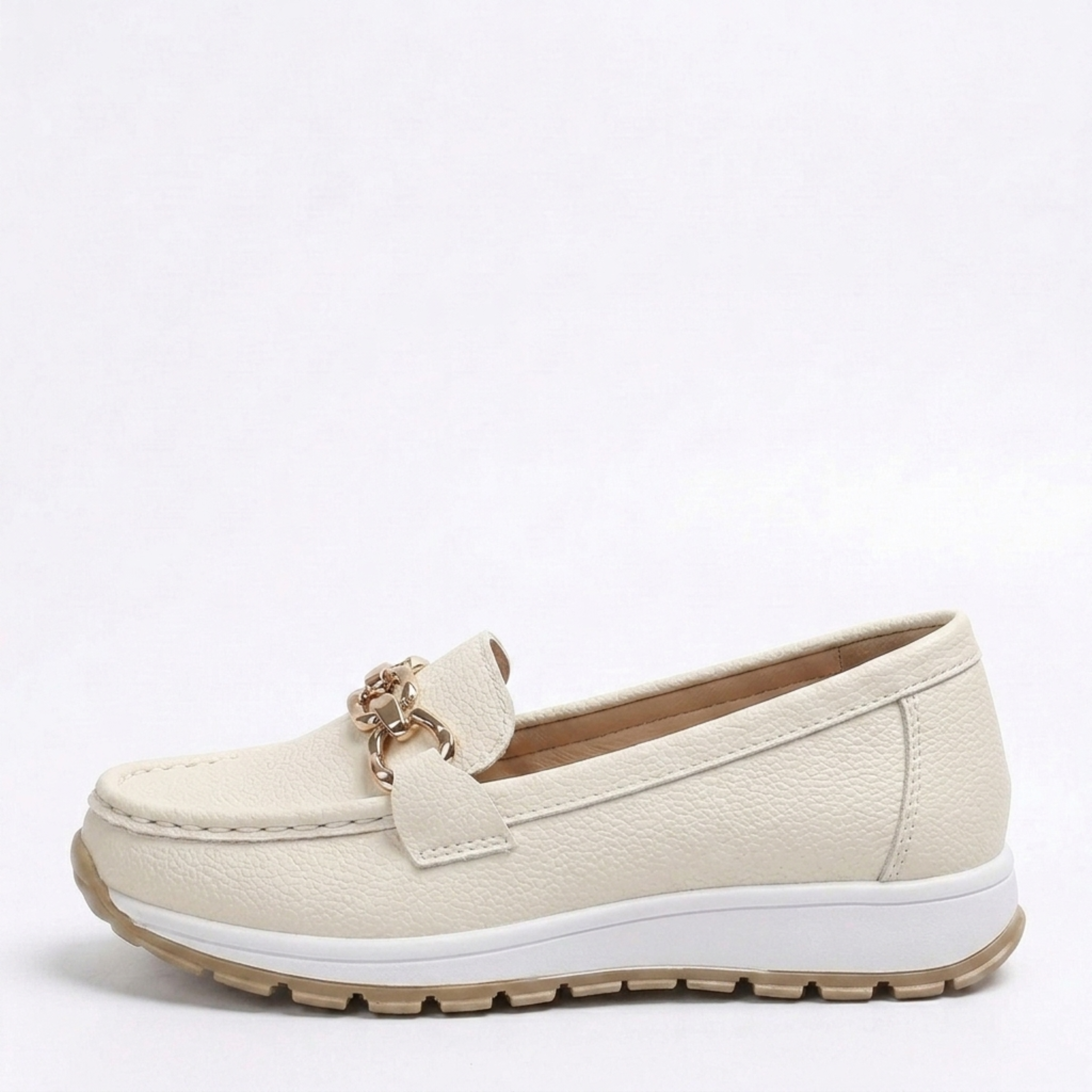 Mocassins femme plats — chaussures à boucle pour bureau