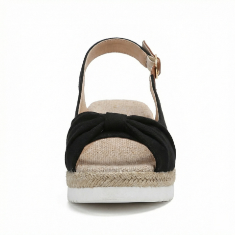 Sandales compensées pour femme — Plateforme confortable avec fermeture à boucle décontractée