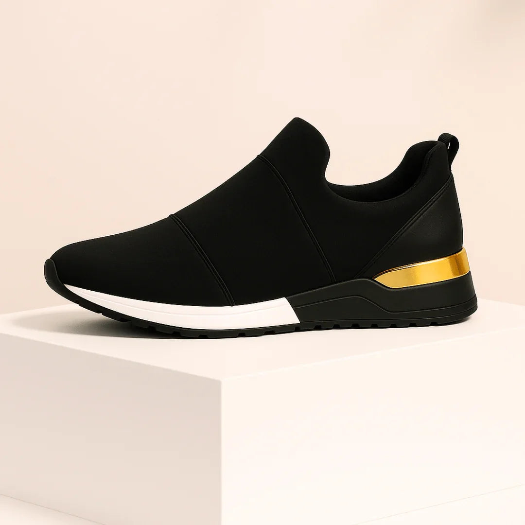 Women's Slip-On Sports Sneakers with Rubber Sole and Cotton Lining