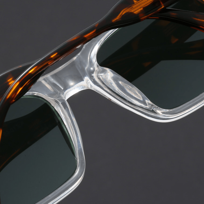 Ochelari de Soare Pătrați pentru Bărbați cu Ramă din Acetat și Lentile cu Protecție UV400