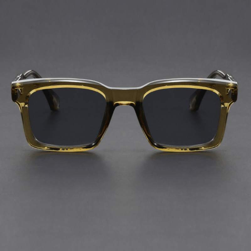 Ochelari de Soare Pătrați pentru Bărbați cu Ramă din Acetat și Lentile cu Protecție UV400