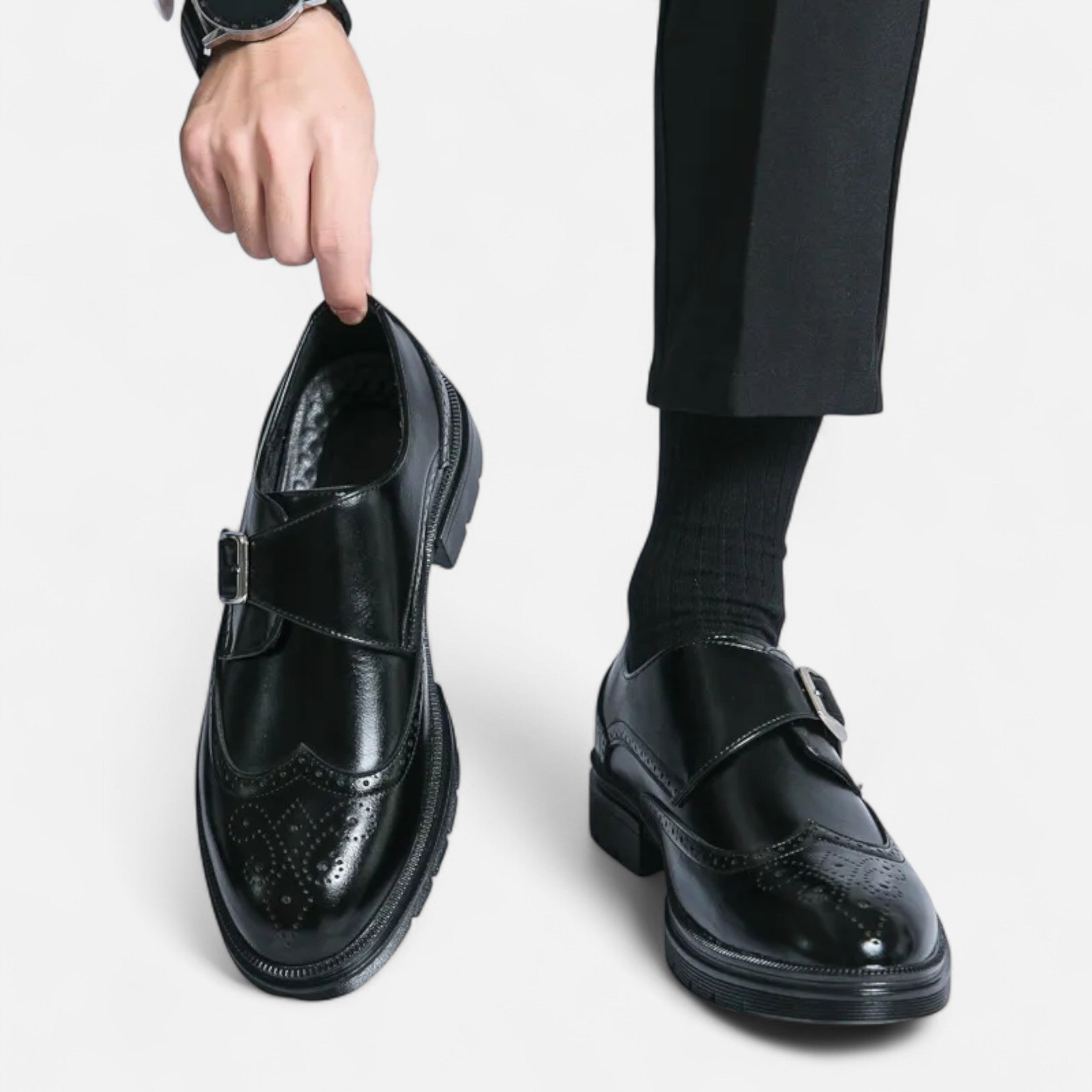Eliaro Moda | Zapatos Oxford Hombre Monk Strap Brogue
