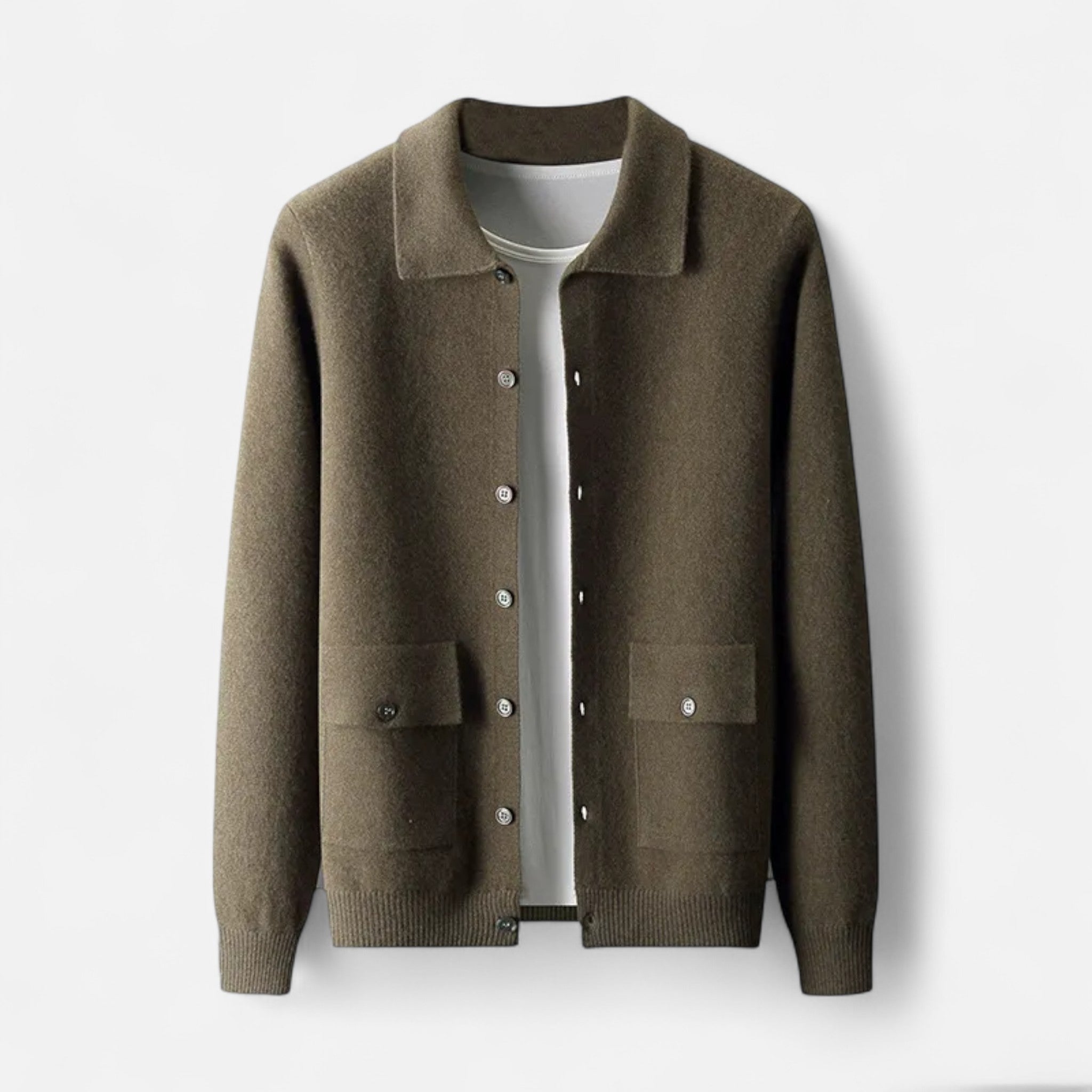 Eliaro Moda | Cárdigan Hombre Cachemira Clásico Corte Entallado