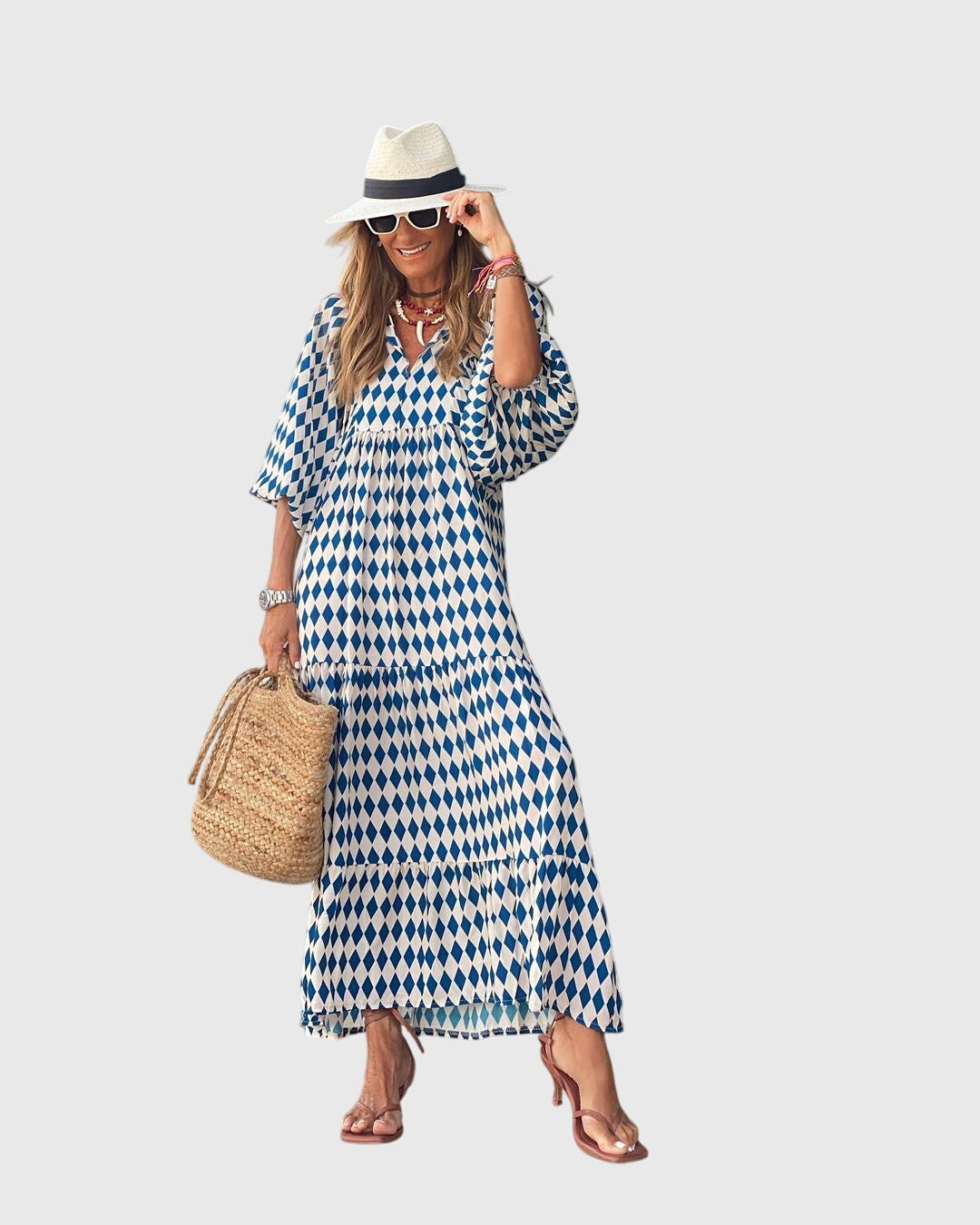 Bohemian long dress | printed dress for everyday use