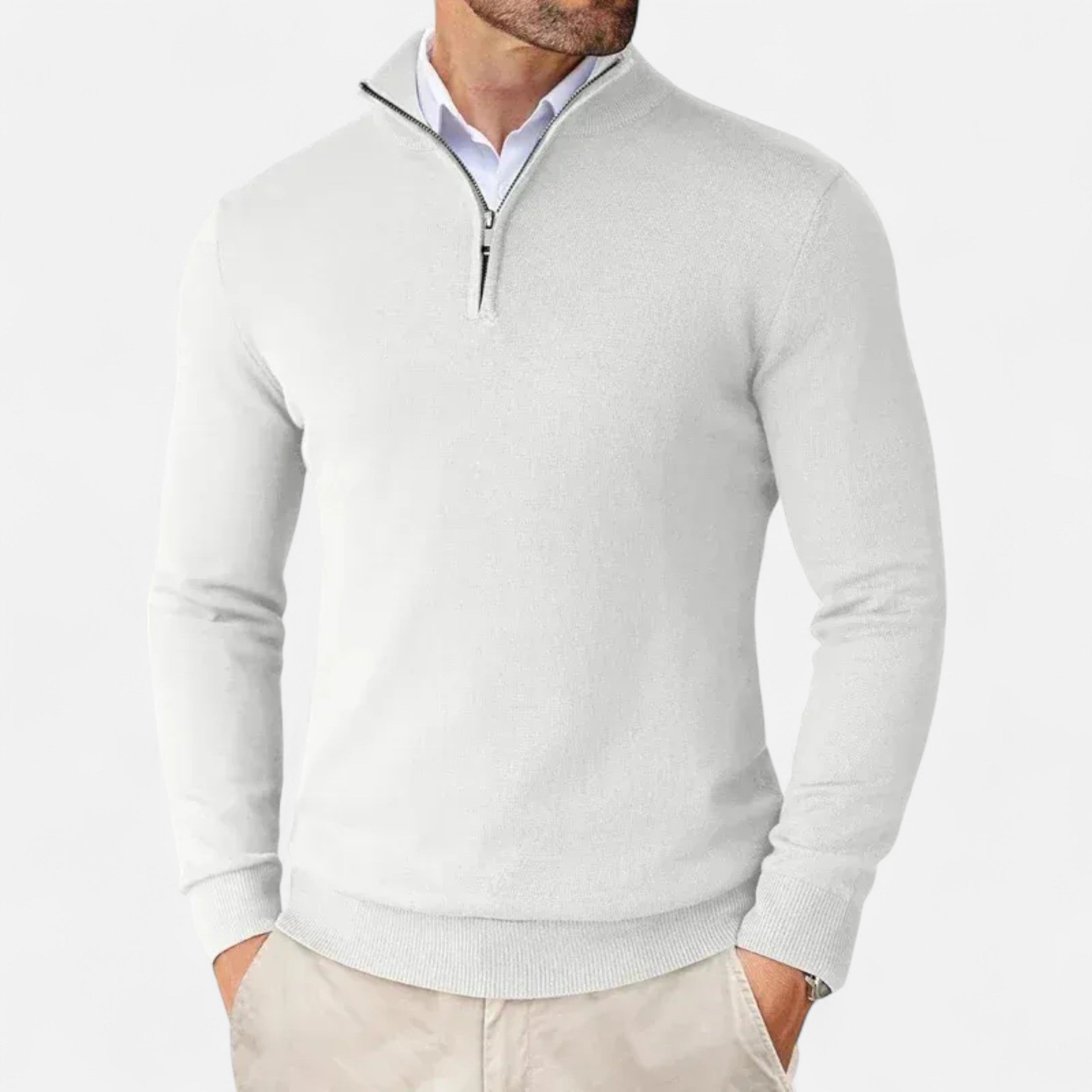 Eliaro Moda | Jersey Hombre Invierno Medio Cierre