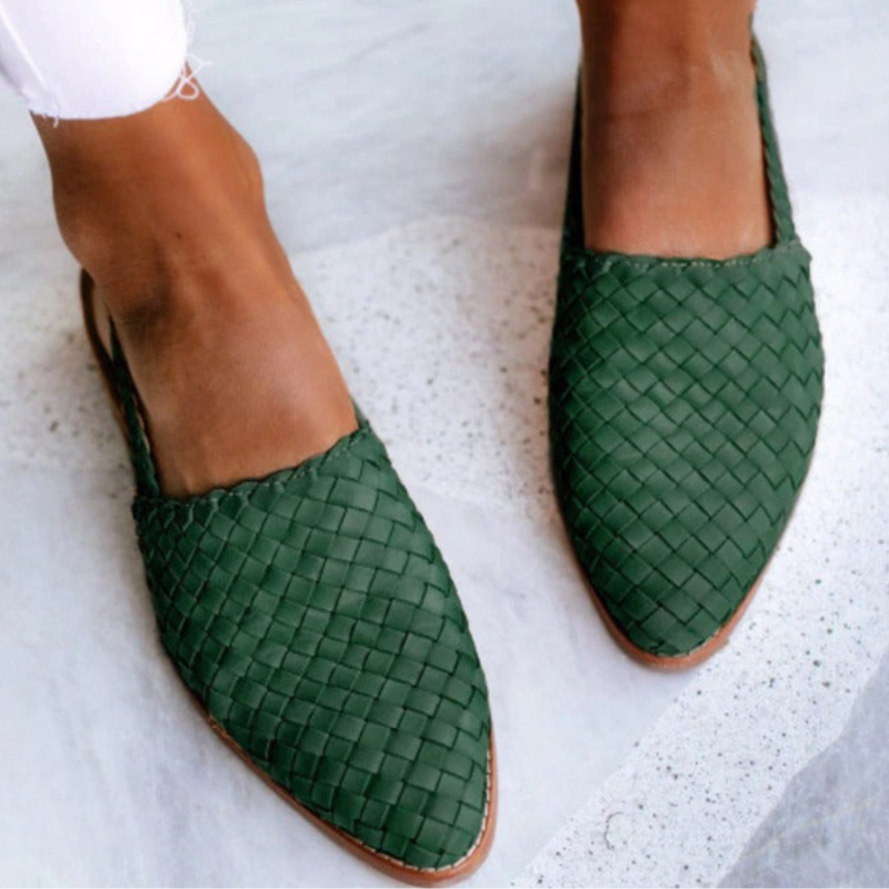Sandales pour femme - chaussures tressées avec bride ajustable - plage