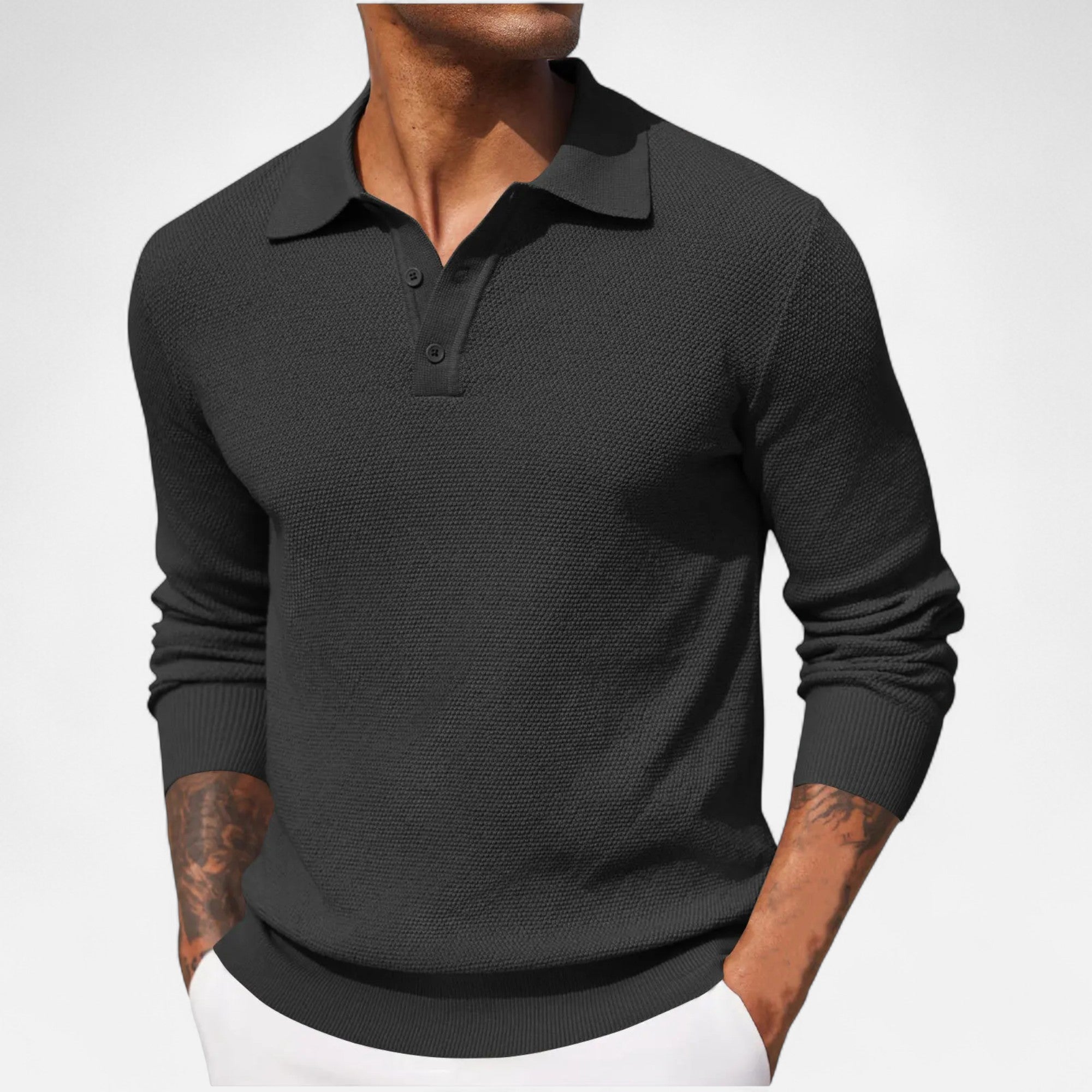 Eliaro Moda | Polo de Manga Larga de Lujo
