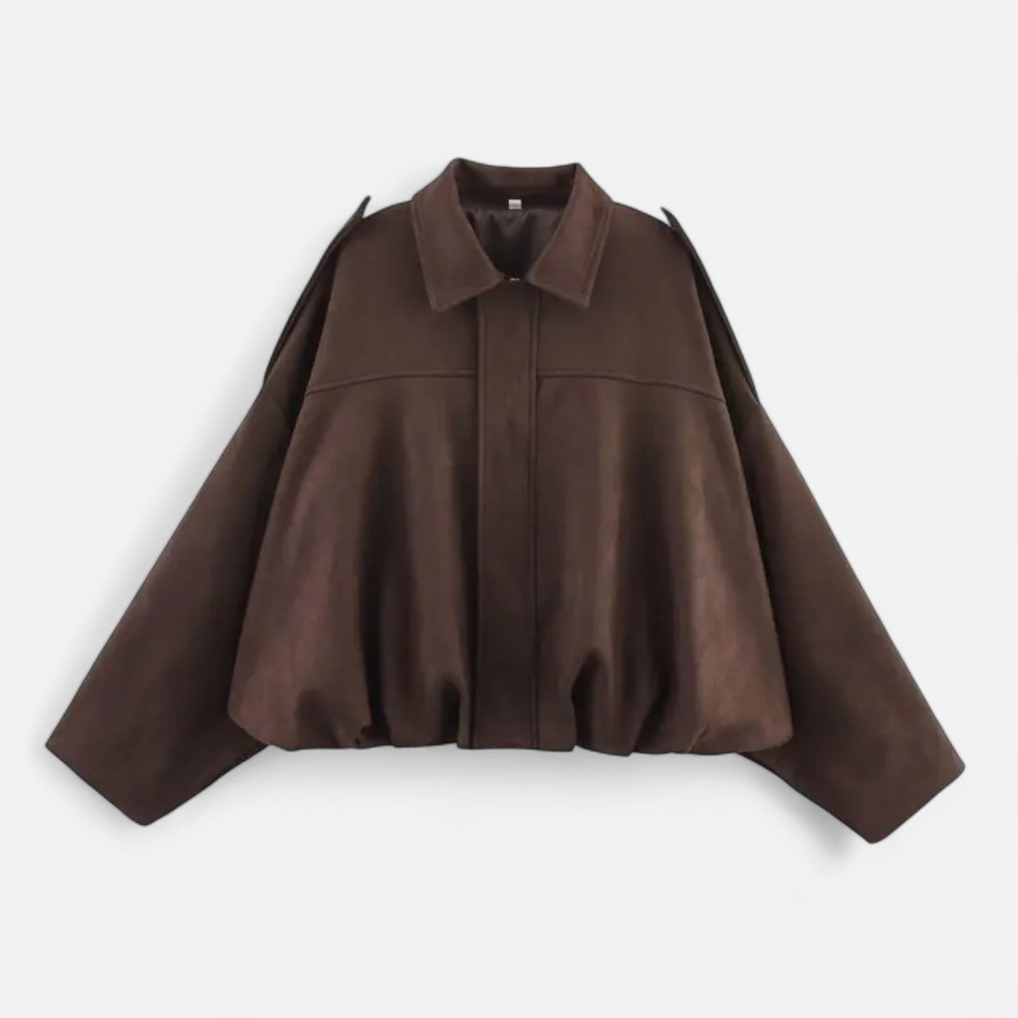 Eliaro Moda | Chaqueta de Gamuza Clásica Mujer con Solapa