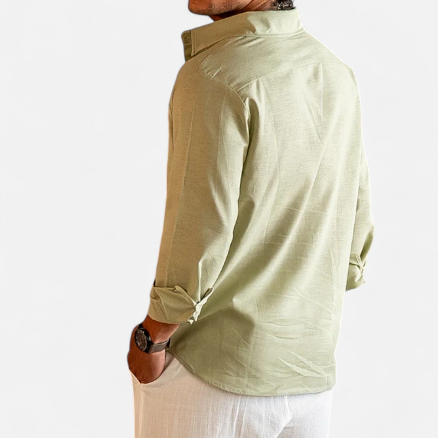 Eliaro Moda | Camisa de Lino para Hombre de Manga Larga – Elegancia Atemporal, Comodidad Natural