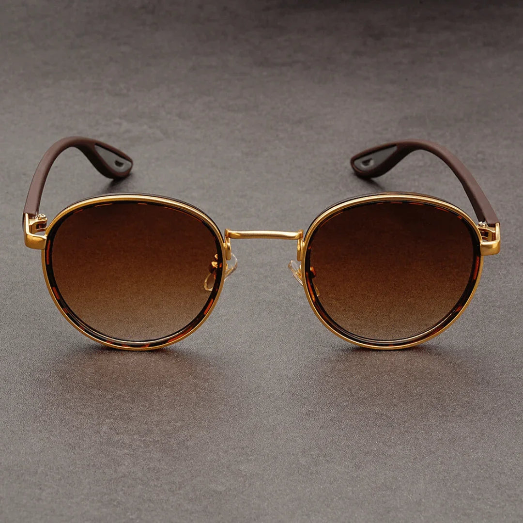 Occhiali da Sole Rotondi da Donna con Montatura in Policarbonato e Protezione UV400