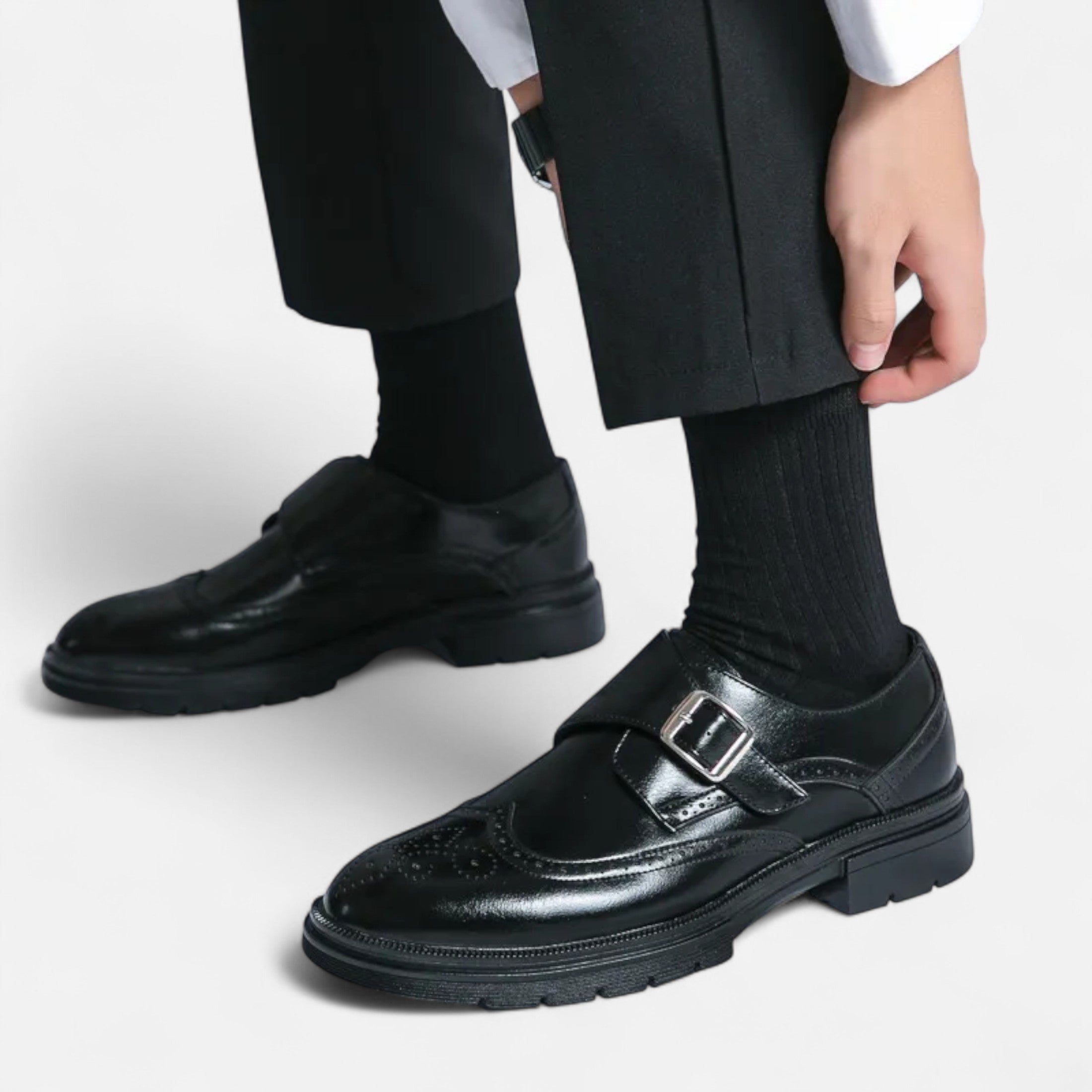Eliaro Moda | Zapatos Oxford Hombre Monk Strap Brogue