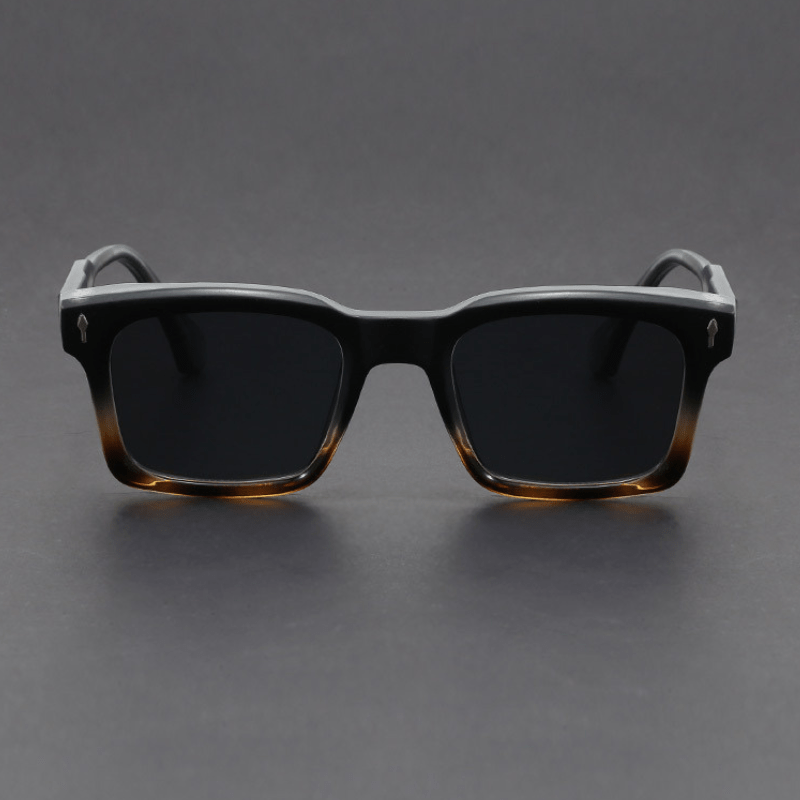 Ochelari de Soare Pătrați pentru Bărbați cu Ramă din Acetat și Lentile cu Protecție UV400