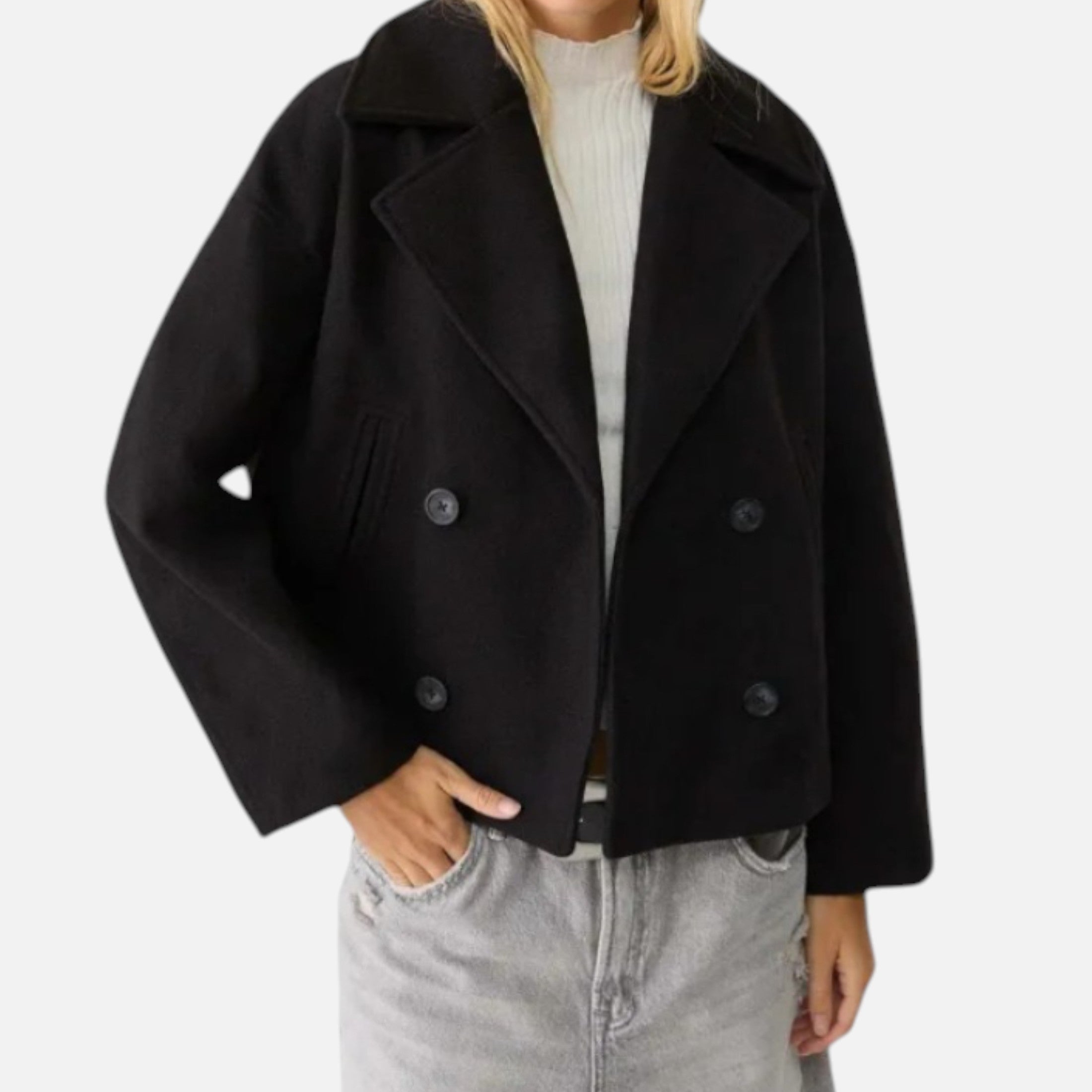 Eliaro Moda | Abrigo Corto Mujer Oversize Elegante