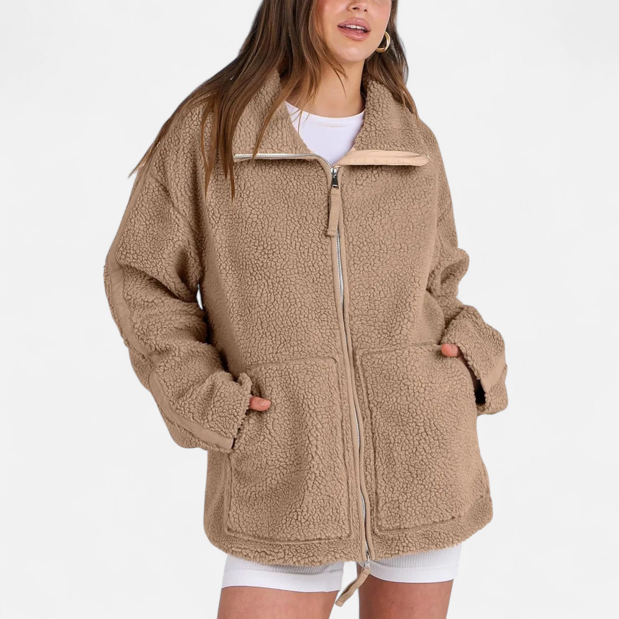 Eliaro Moda | Chaqueta de Invierno con Cremallera y Corte Estructurado de Lujo