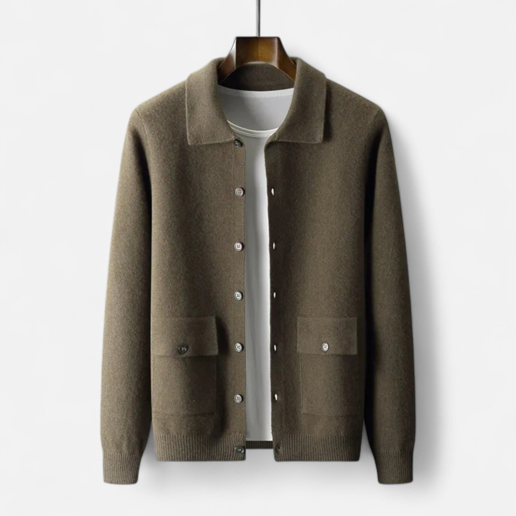 Eliaro Moda | Cárdigan Hombre Cachemira Clásico Corte Entallado