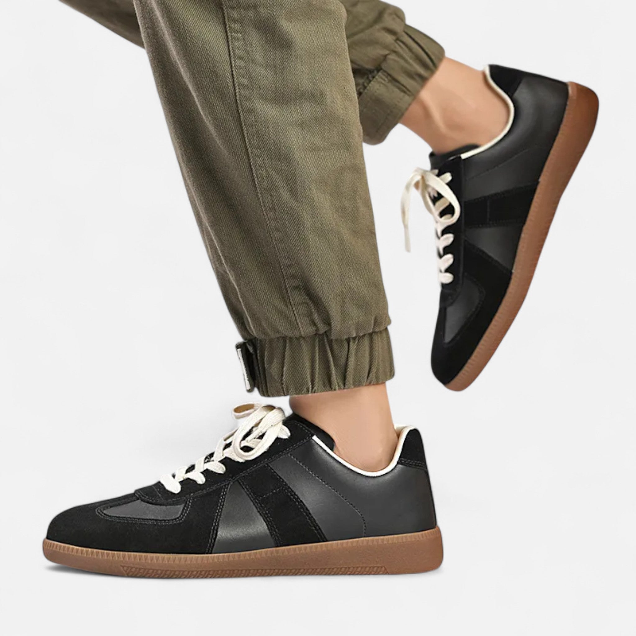 Scarpe da uomo stile retrò — Calzature casual con suola in gomma
