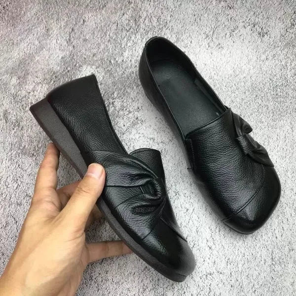 Dámské mokasíny — kůže s flexibilní podrážkou — každodenní nošení