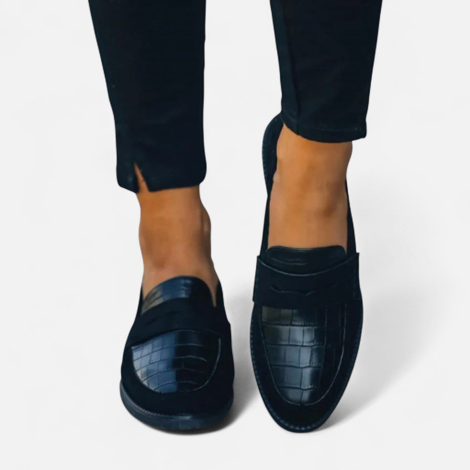 Dámské mokasíny — kůže s flexibilní podrážkou — každodenní nošení