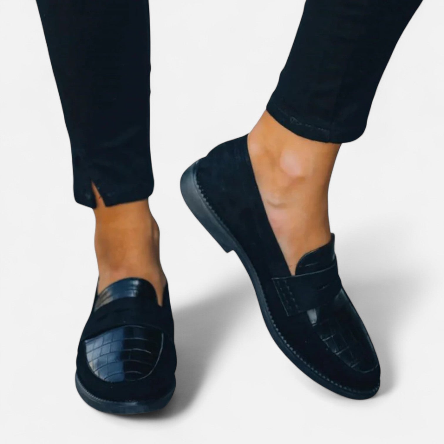 Dámské mokasíny — kůže s flexibilní podrážkou — každodenní nošení