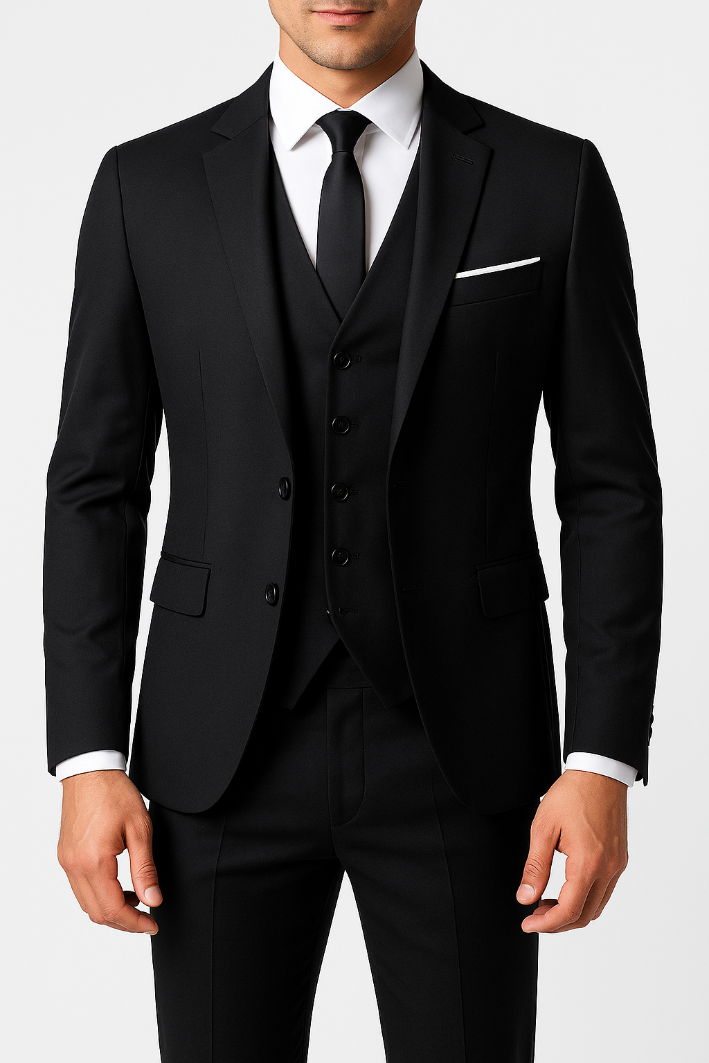 Abito uomo tre pezzi taglio slim formale matrimonio banchetto elegante