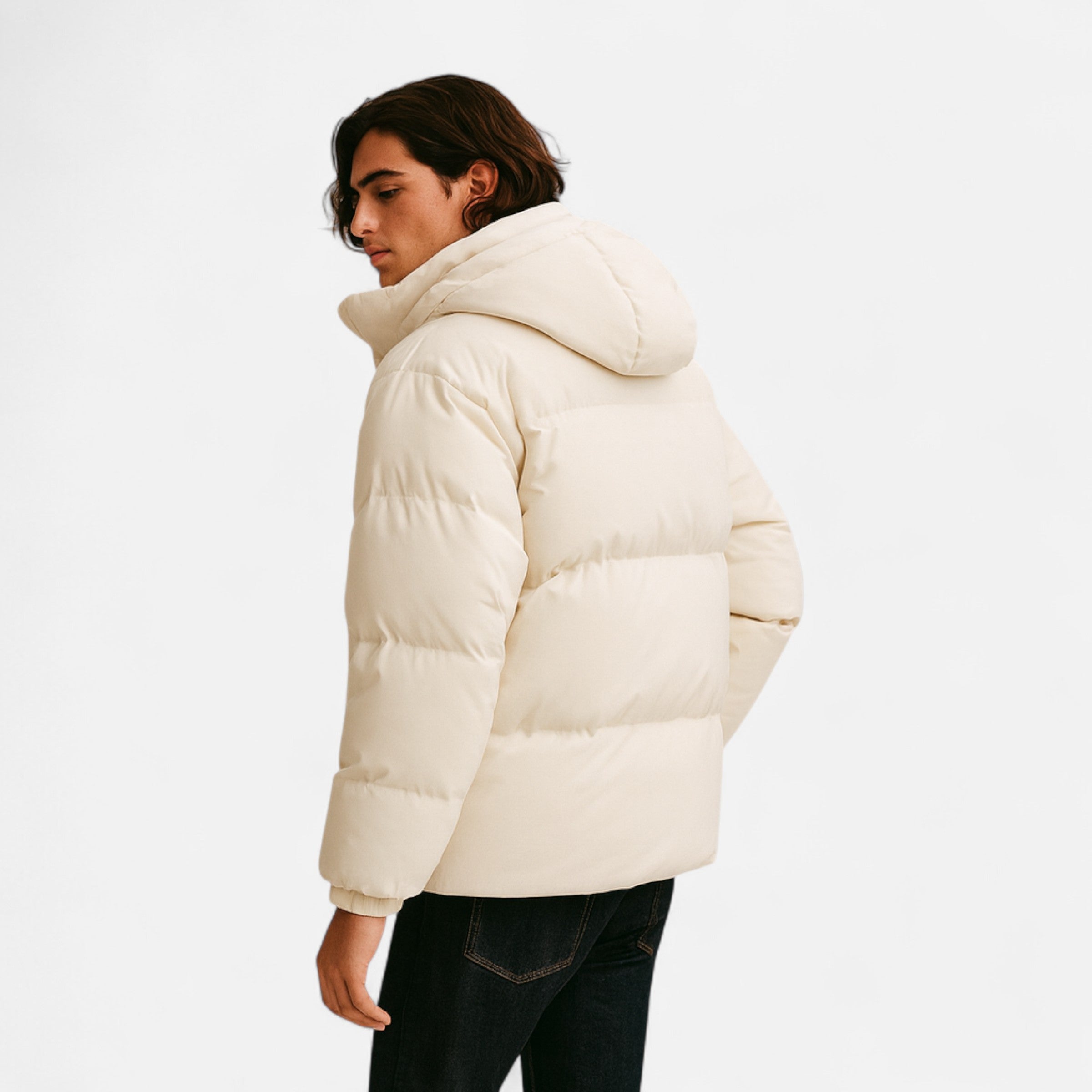 Eliaro Moda | Chaqueta Acolchada Hombre Invierno con Capucha Desmontable