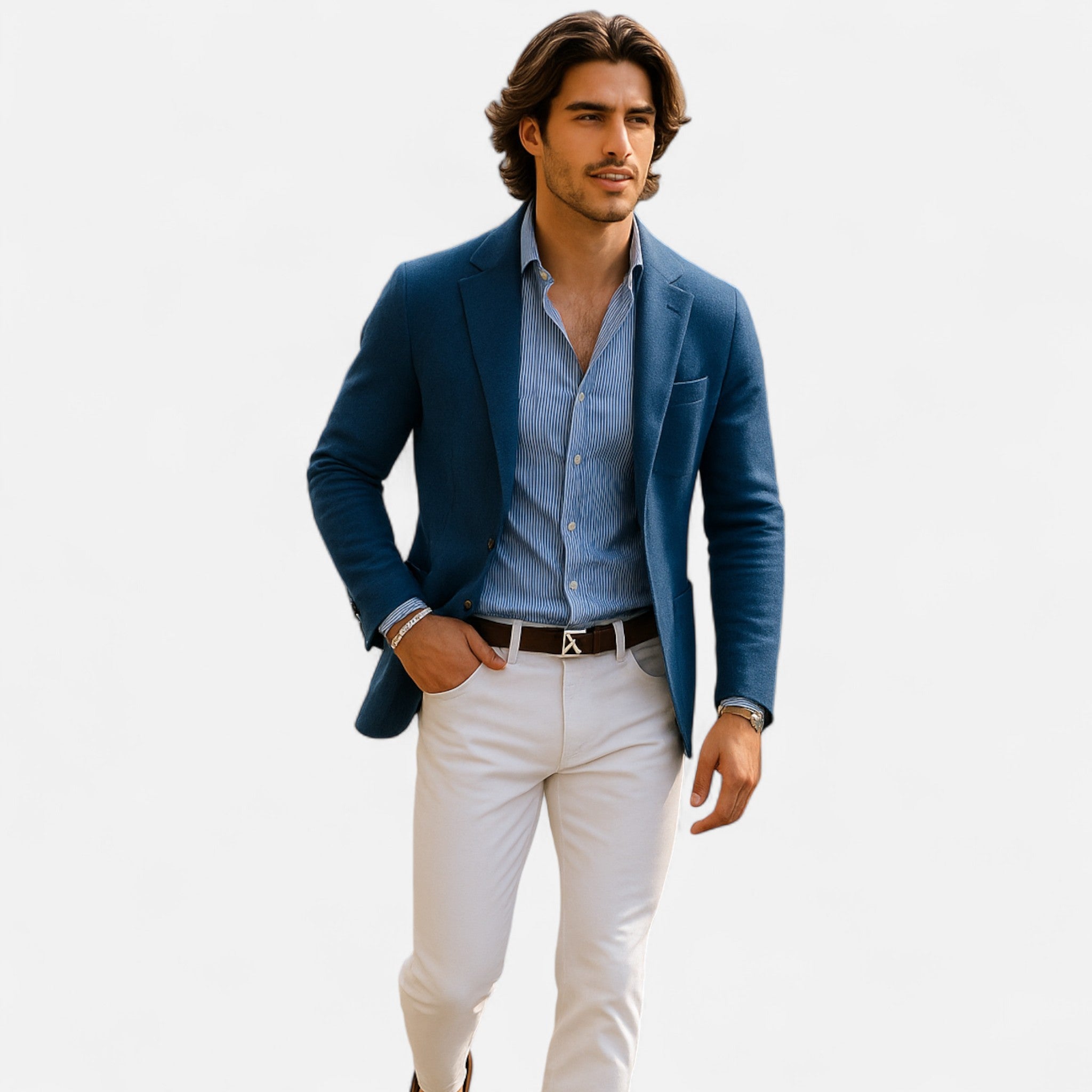 Eliaro Moda | Blazer Hombre Clásico con Bolsillos de Tapeta