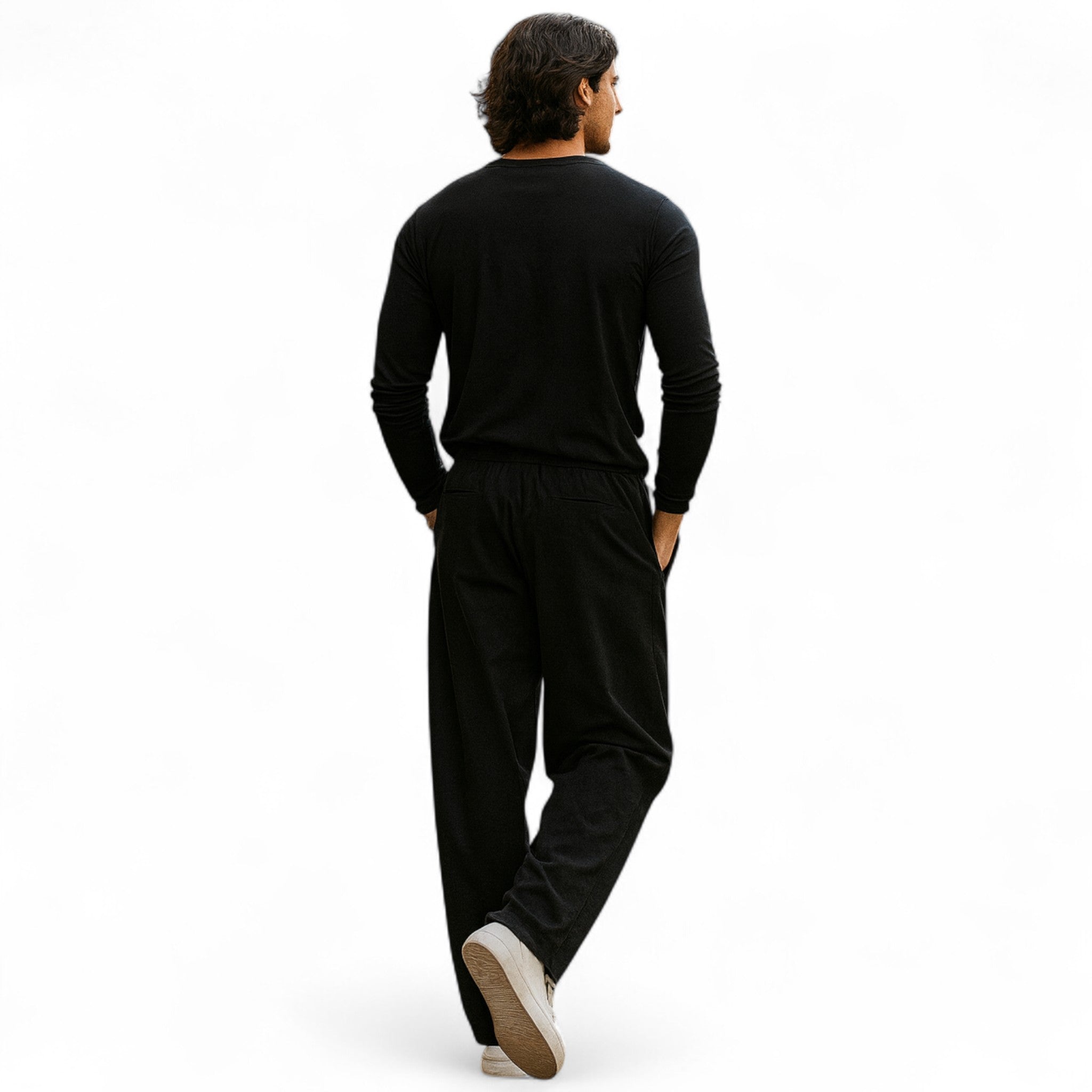 Eliaro Moda | Camisa Henley Hombre Manga Larga Estilo Riviera