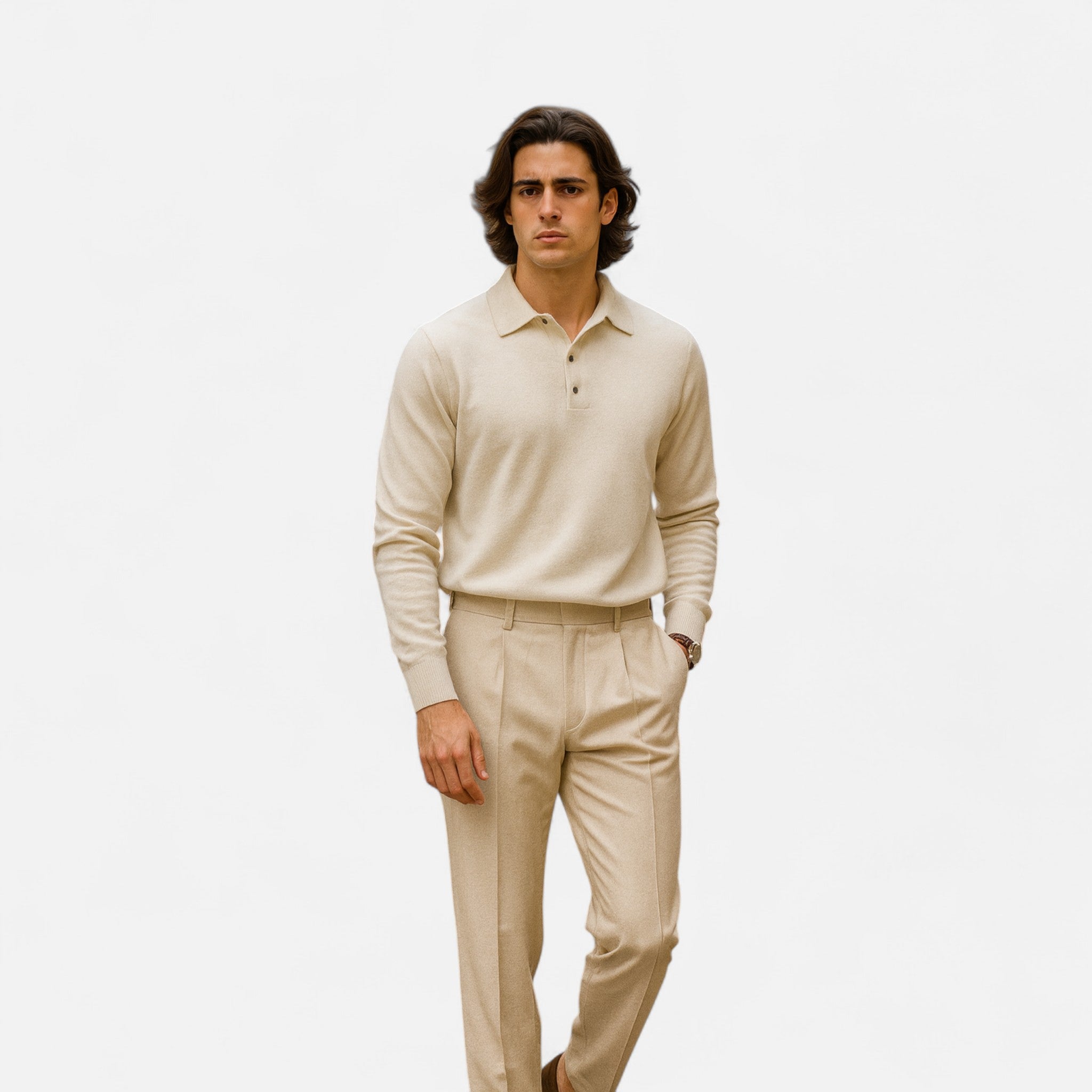 Eliaro Moda | Polo Hombre Cachemira Premium Estilo Nórdico