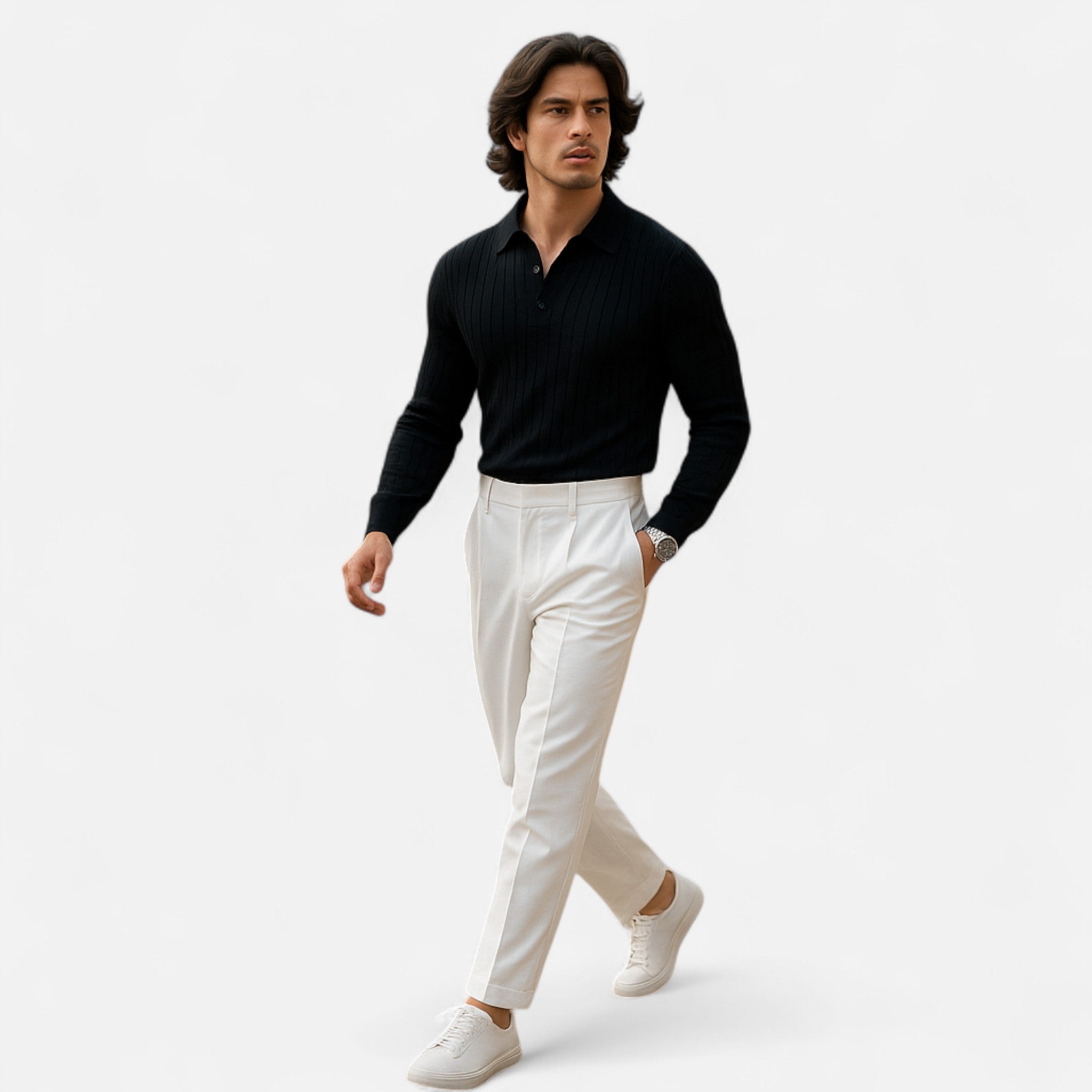 Eliaro Moda | Camisa Polo Hombre Elegancia Clásica en Punto Ligero