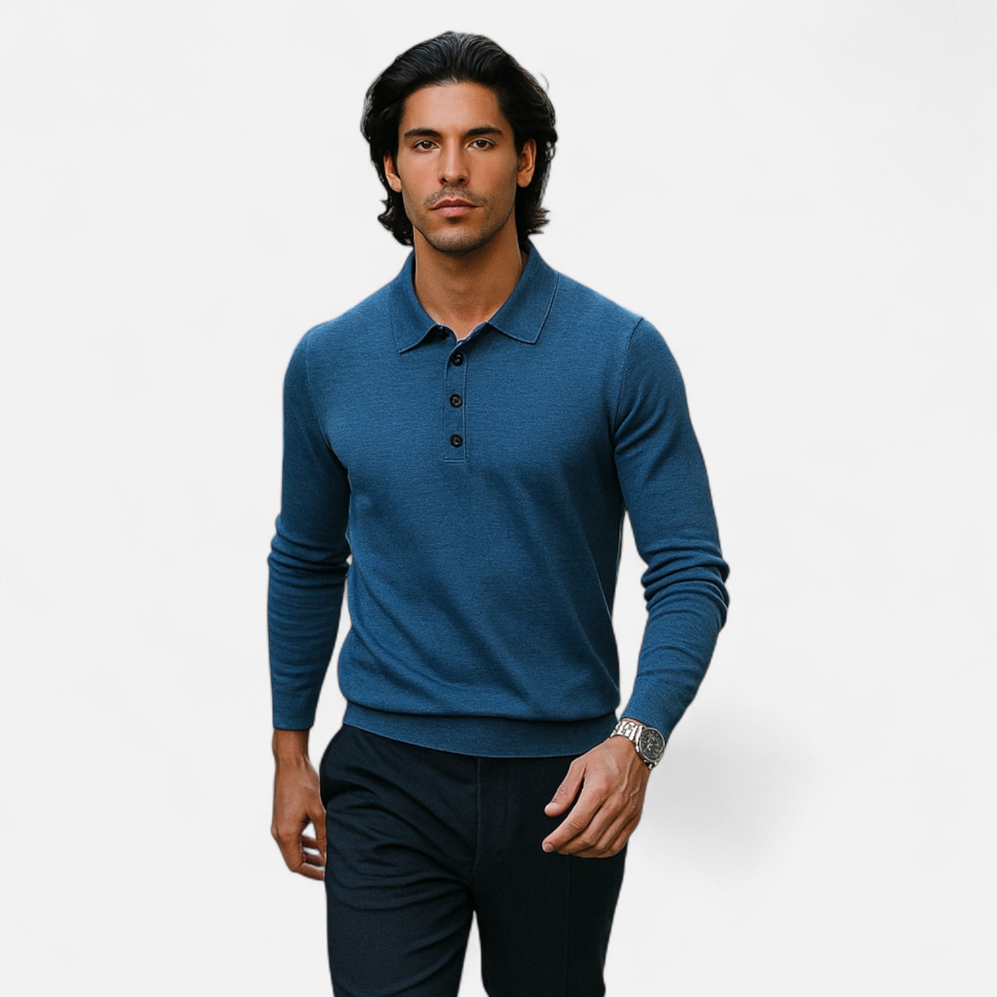 Eliaro Moda | Camisa Polo Hombre Merino Suave Corte Clásico