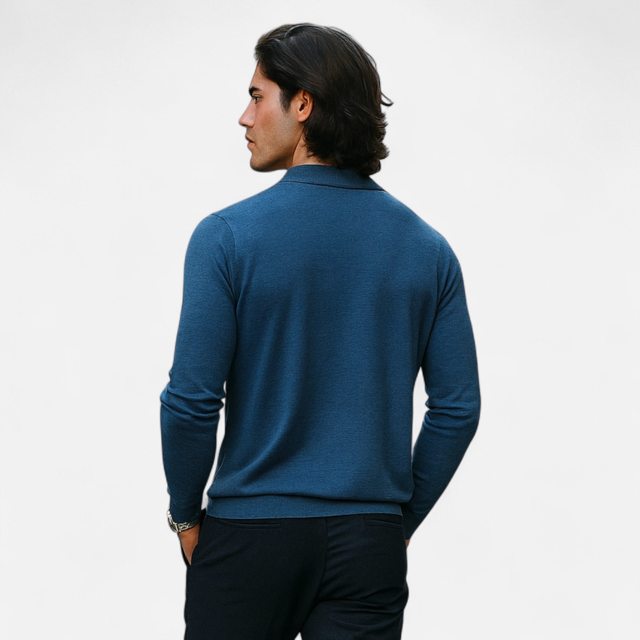 Eliaro Moda | Camisa Polo Hombre Merino Suave Corte Clásico