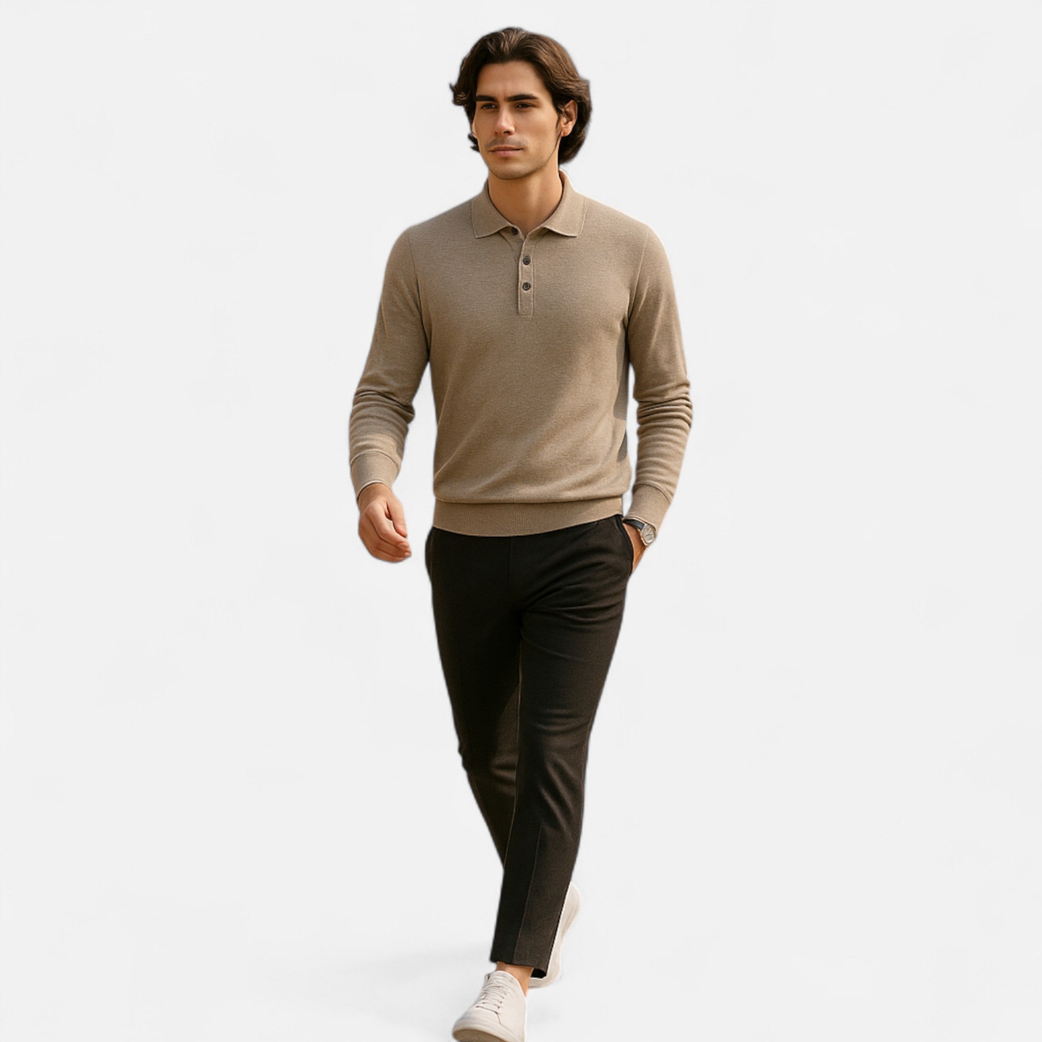 Eliaro Moda | Camisa Polo Hombre Merino Suave Corte Clásico