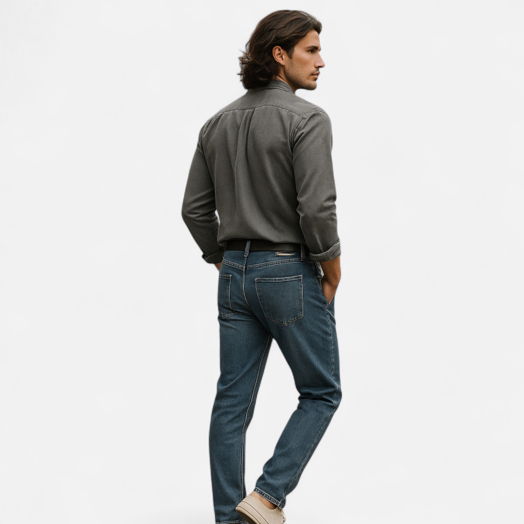 Eliaro Moda | Camisa Denim Hombre Algodón Premium Estilo Clásico