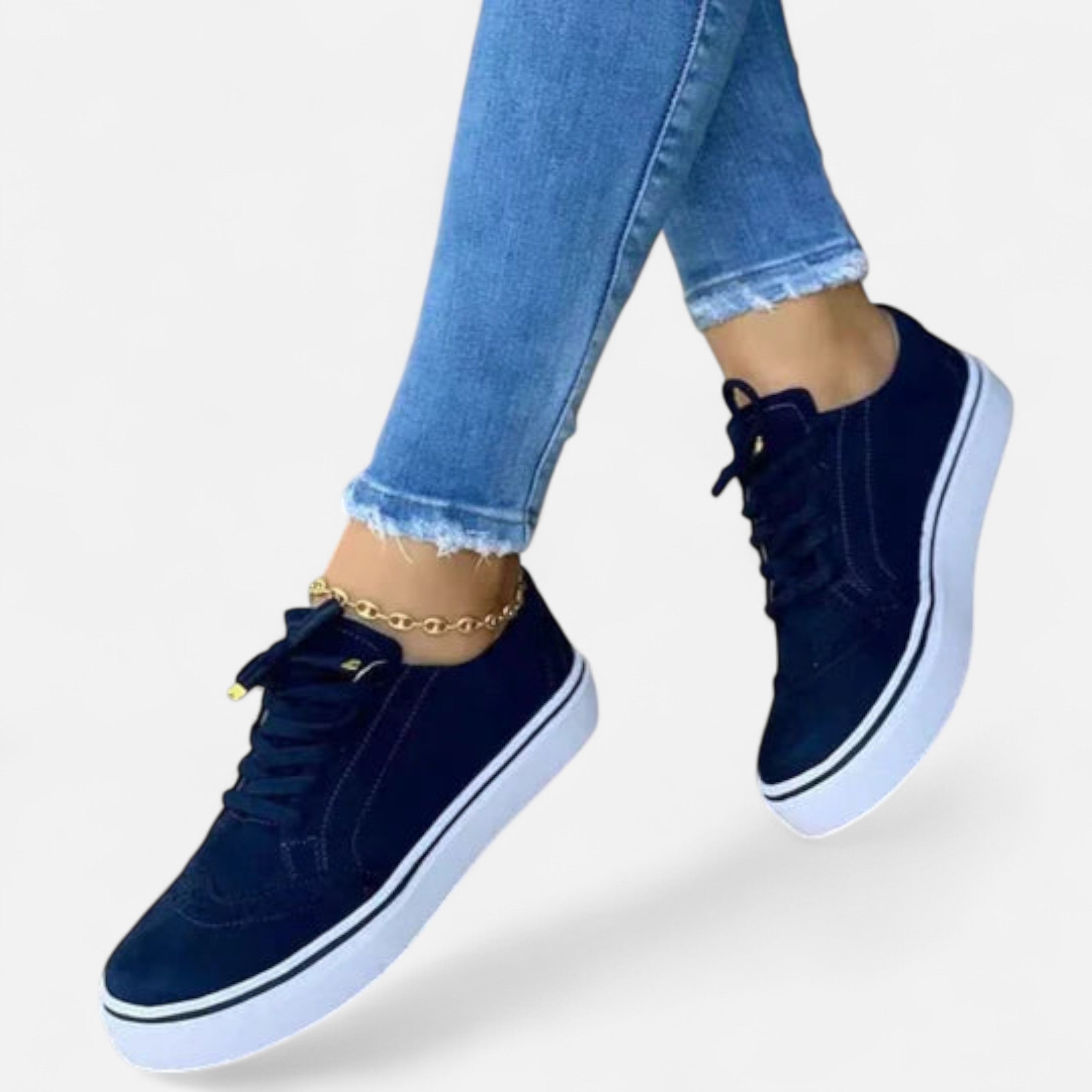 Eliaro Moda | Zapatillas Mujer Punta Redonda Color Sólido