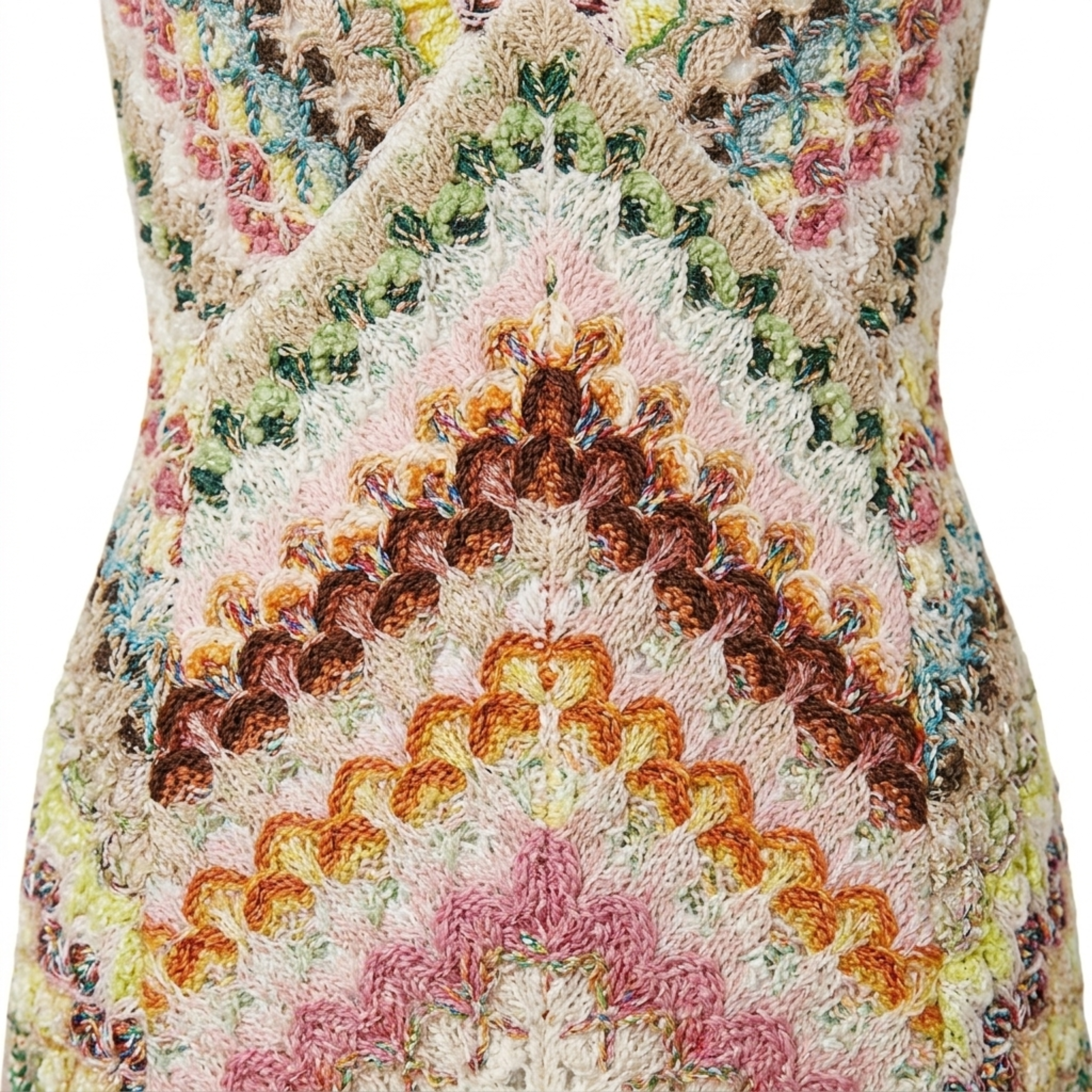 Robe longue en maille — bretelles croisées pour les vacances