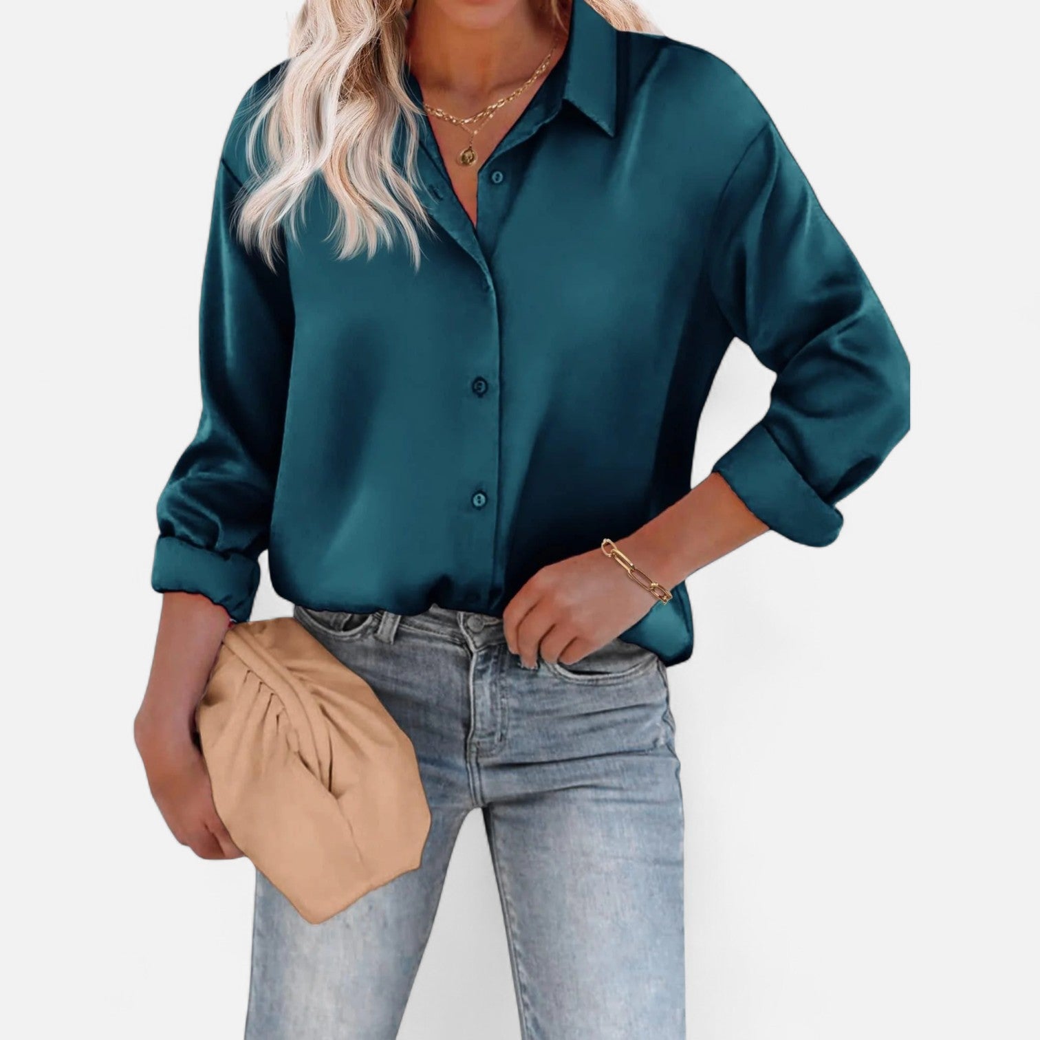 Eliaro Moda | Blusa de Mujer con Cuello Clásico y Silueta Fluida – Elegancia Atemporal, Comodidad Sofisticada