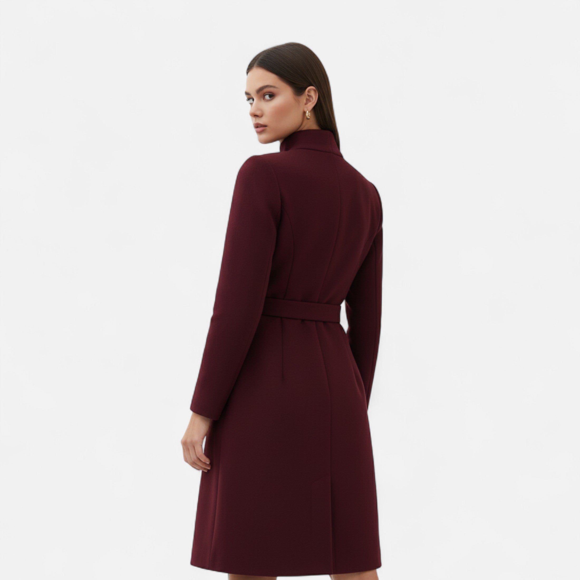 Eliaro Moda | Vestido Mujer Invierno Cuello Alto Asimétrico