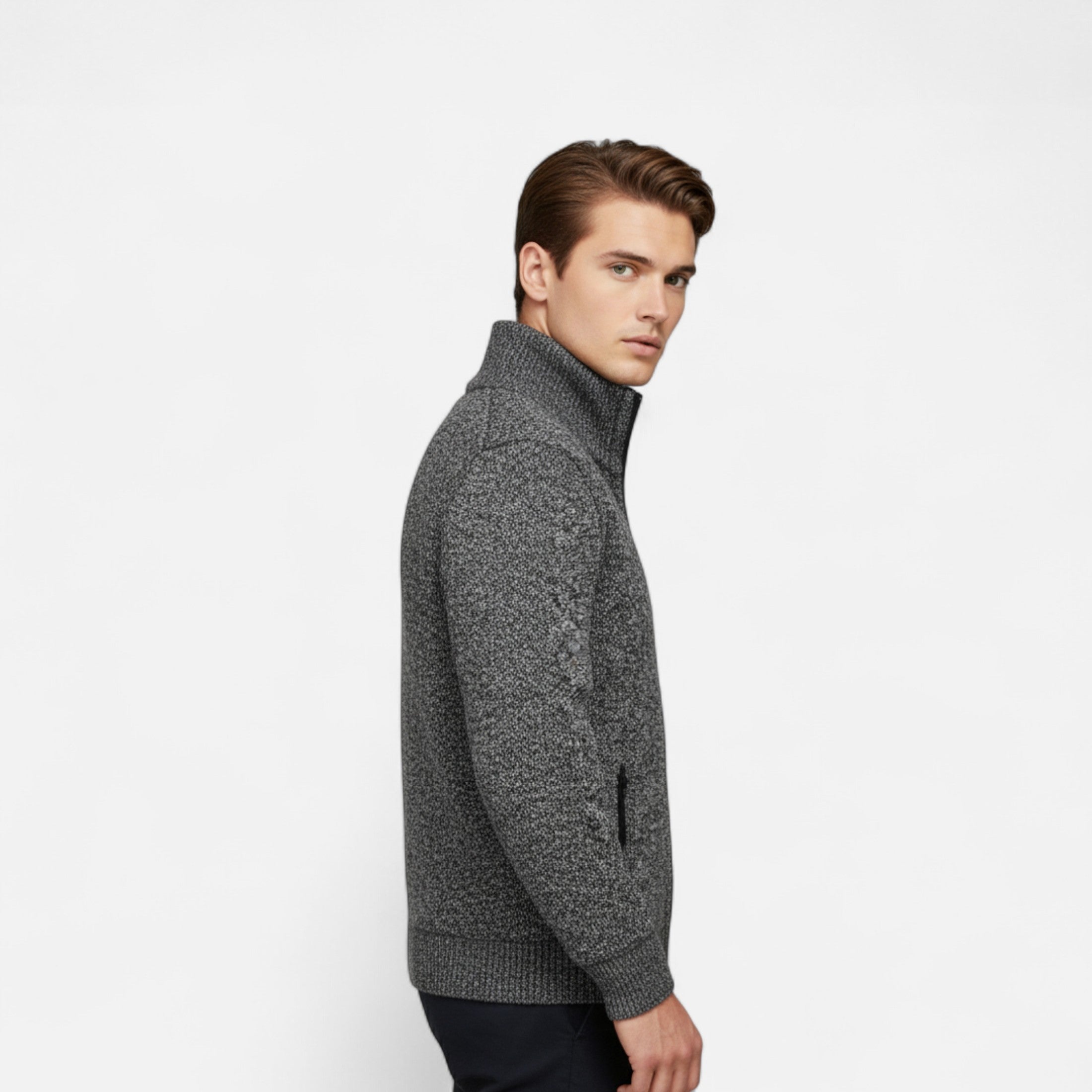 Eliaro Moda | Jersey Hombre Invierno Tejido con Cremallera