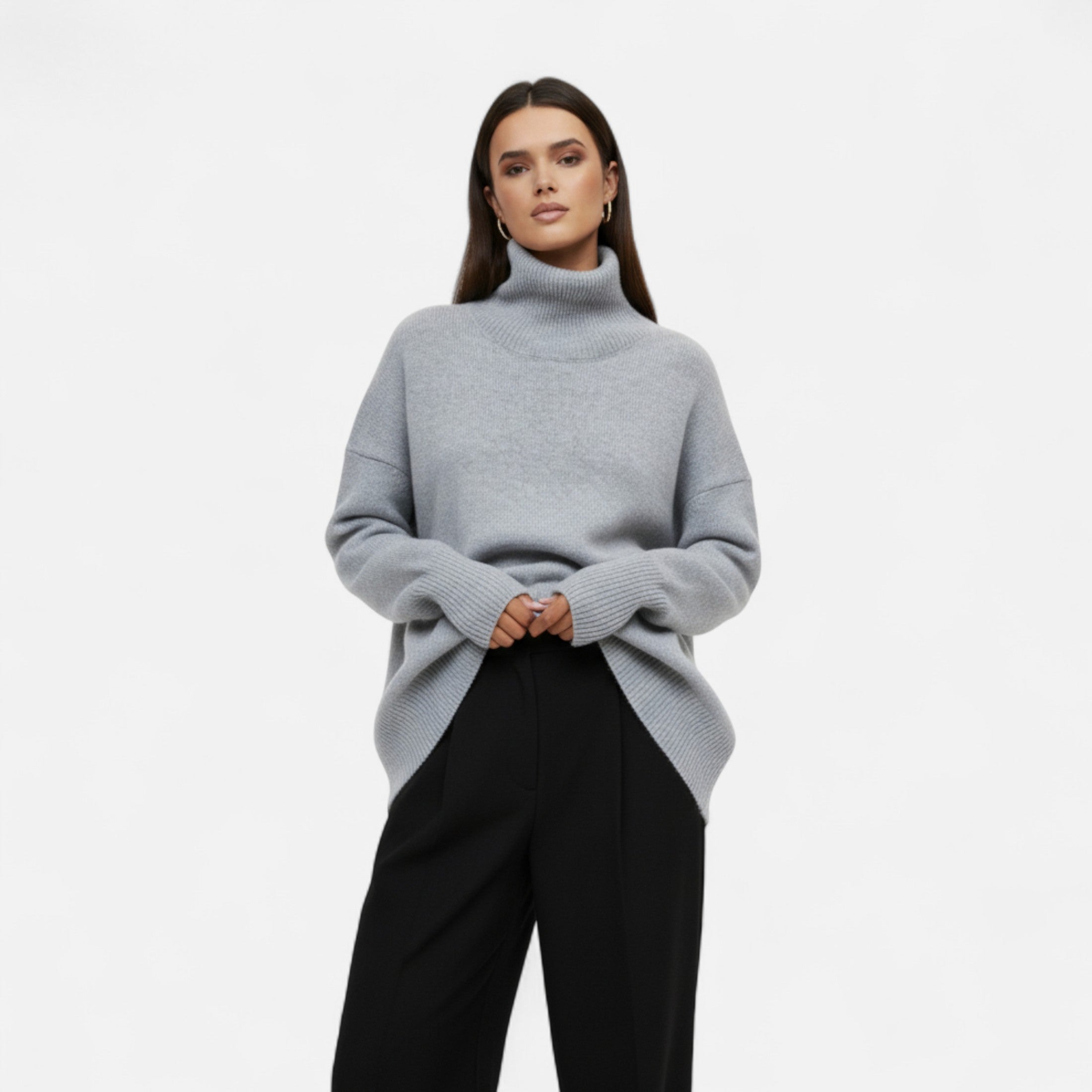 Eliaro Moda | Jersey Mujer Invierno Cuello Alto Suelto