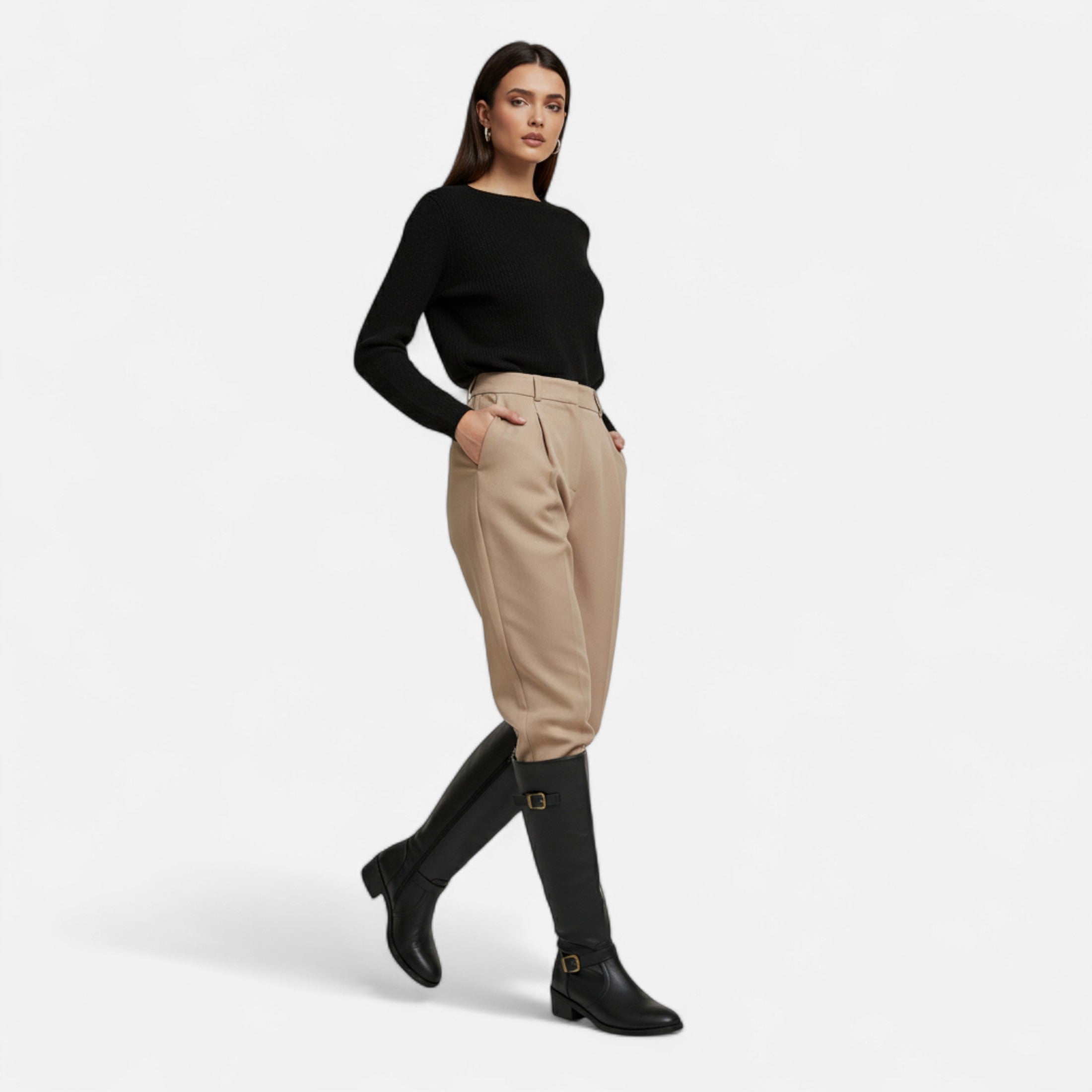 Eliaro Moda | Botas Altas Mujer Tacón Medio Elegantes