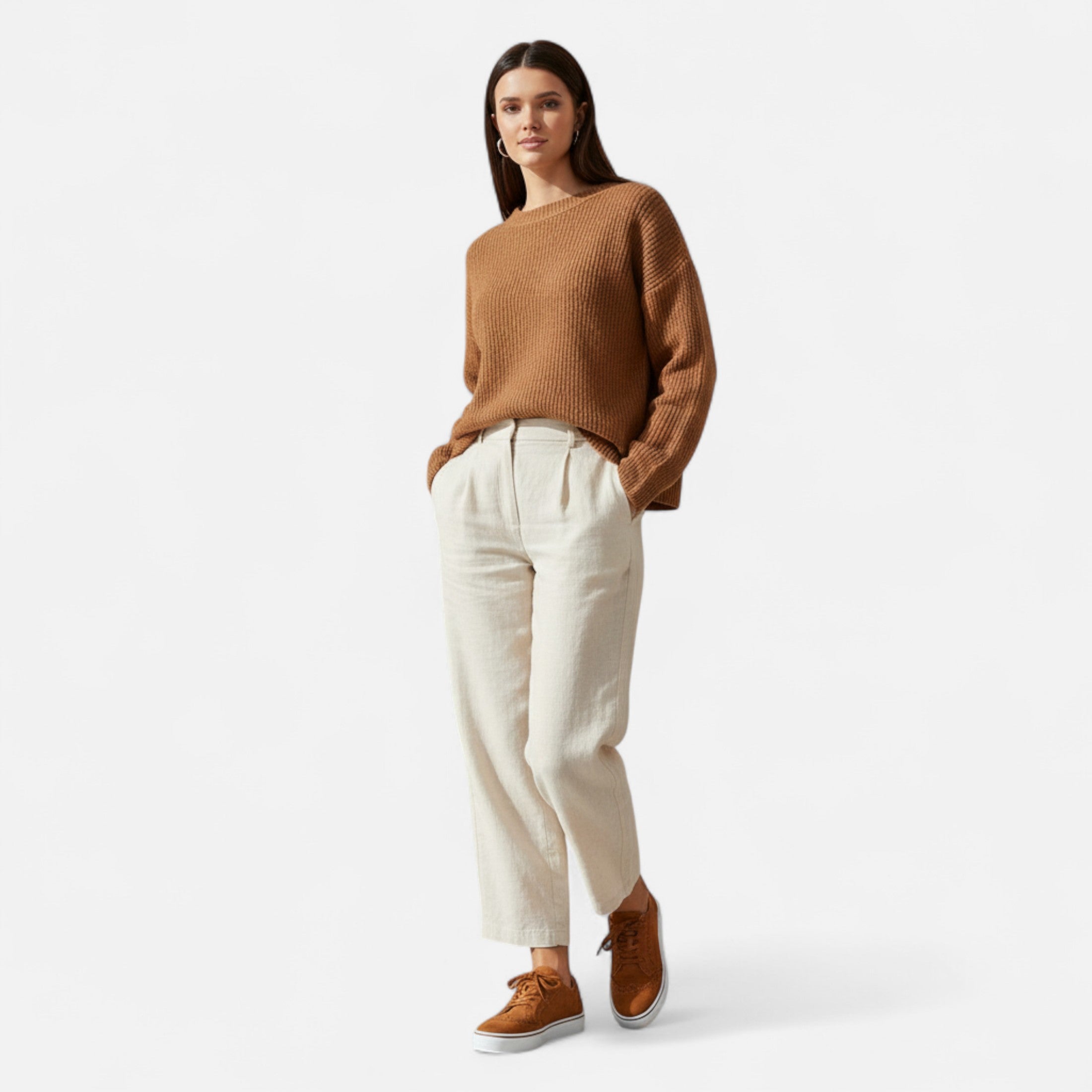 Eliaro Moda | Zapatillas Mujer Punta Redonda Color Sólido
