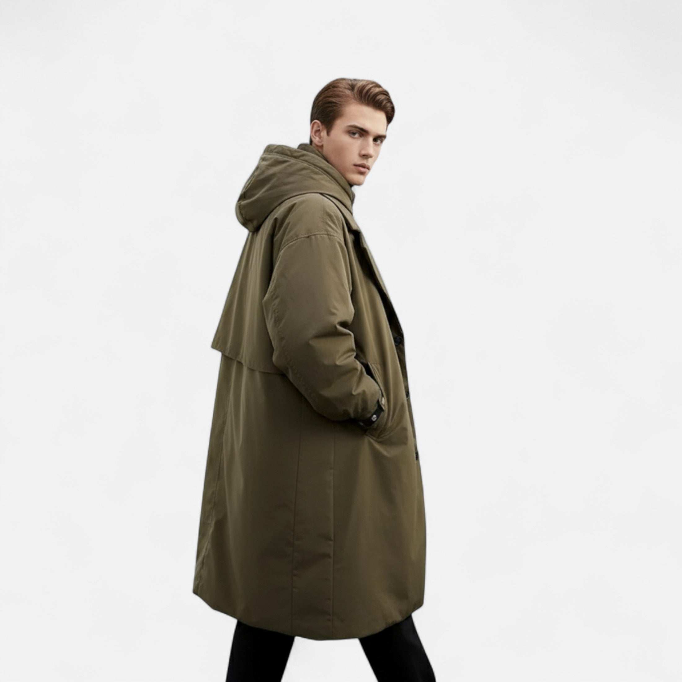 Eliaro Moda | Chaqueta Hombre Invierno Larga Impermeable