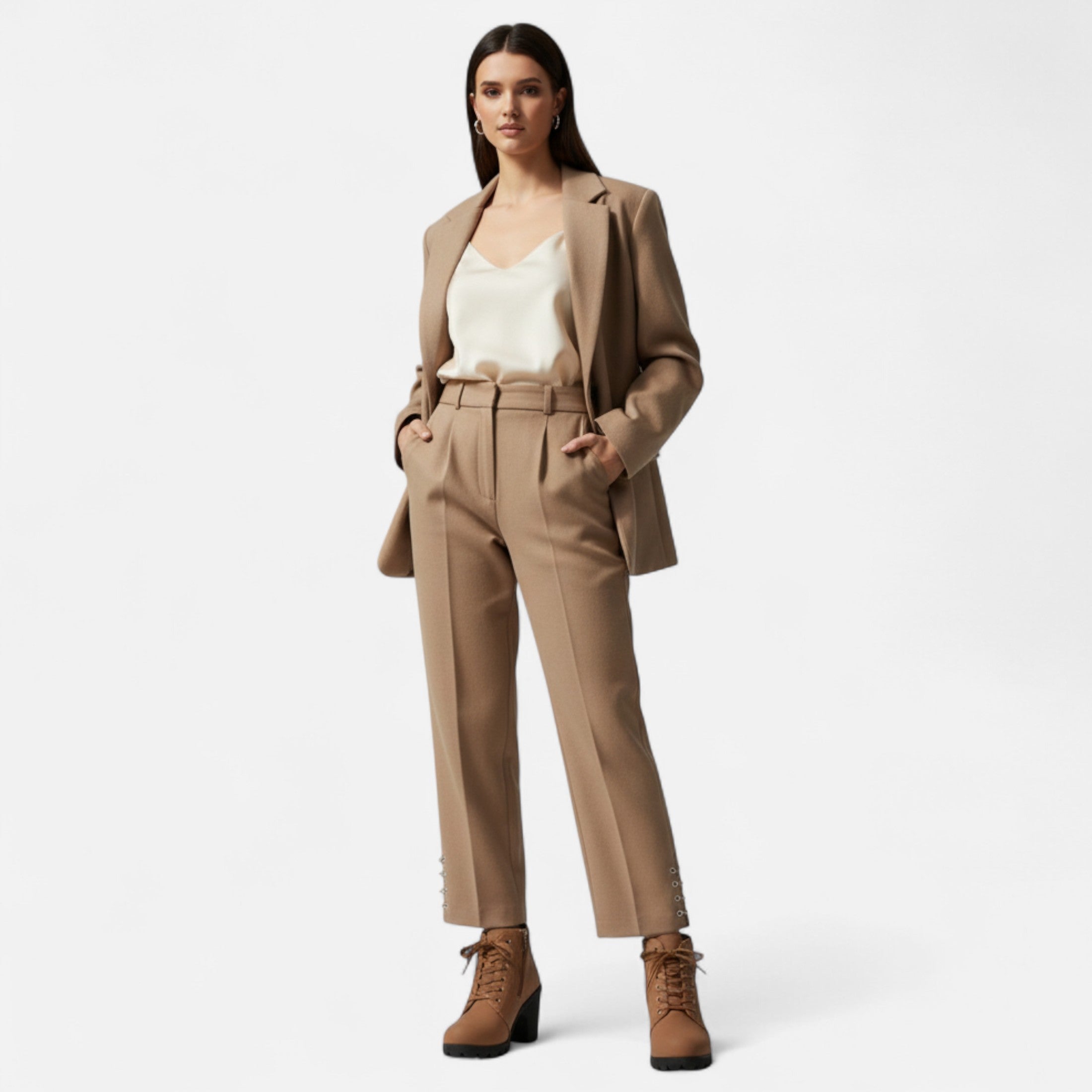 Eliaro Moda | Botines Cortos Mujer con Tacón de Bloque Elegante