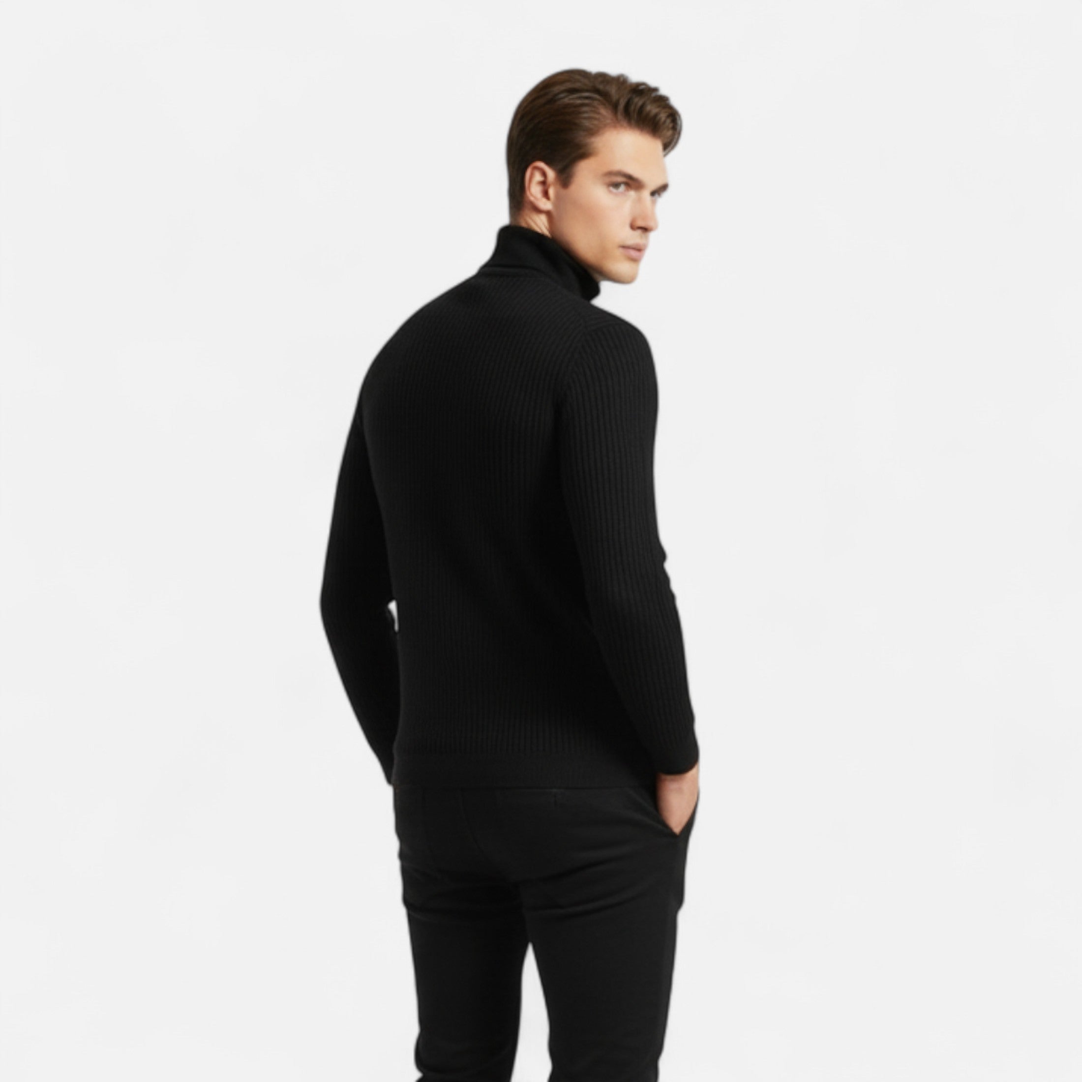 Eliaro Moda | Jersey de Cuello Alto Clásico para Hombre
