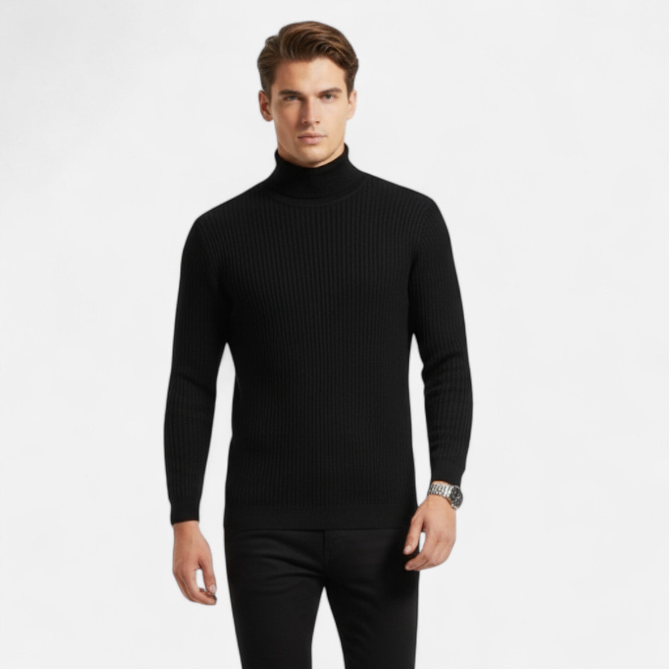 Eliaro Moda | Jersey de Cuello Alto Clásico para Hombre