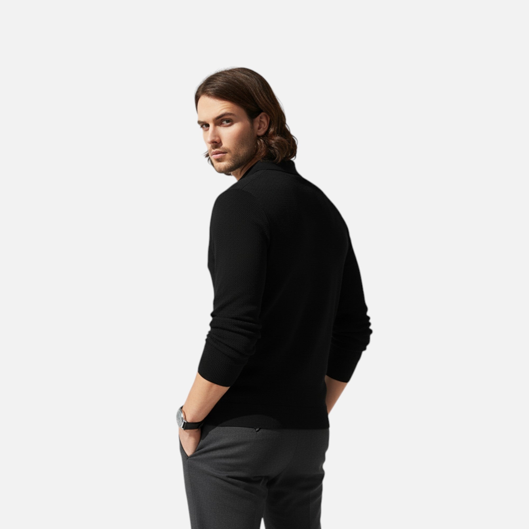 Eliaro Moda | Polo de Manga Larga de Lujo