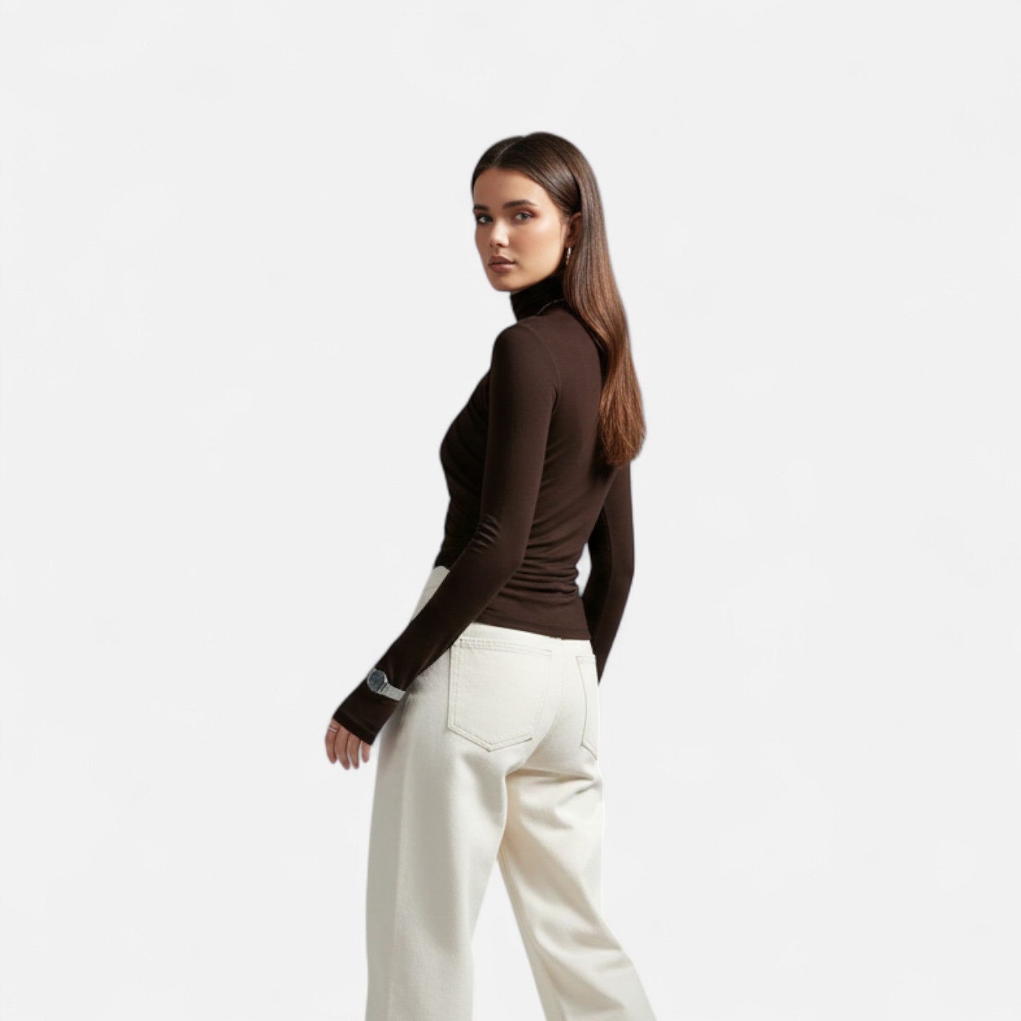 Eliaro Moda | Blusa Mujer Cuello Alto con Detalle Fruncido