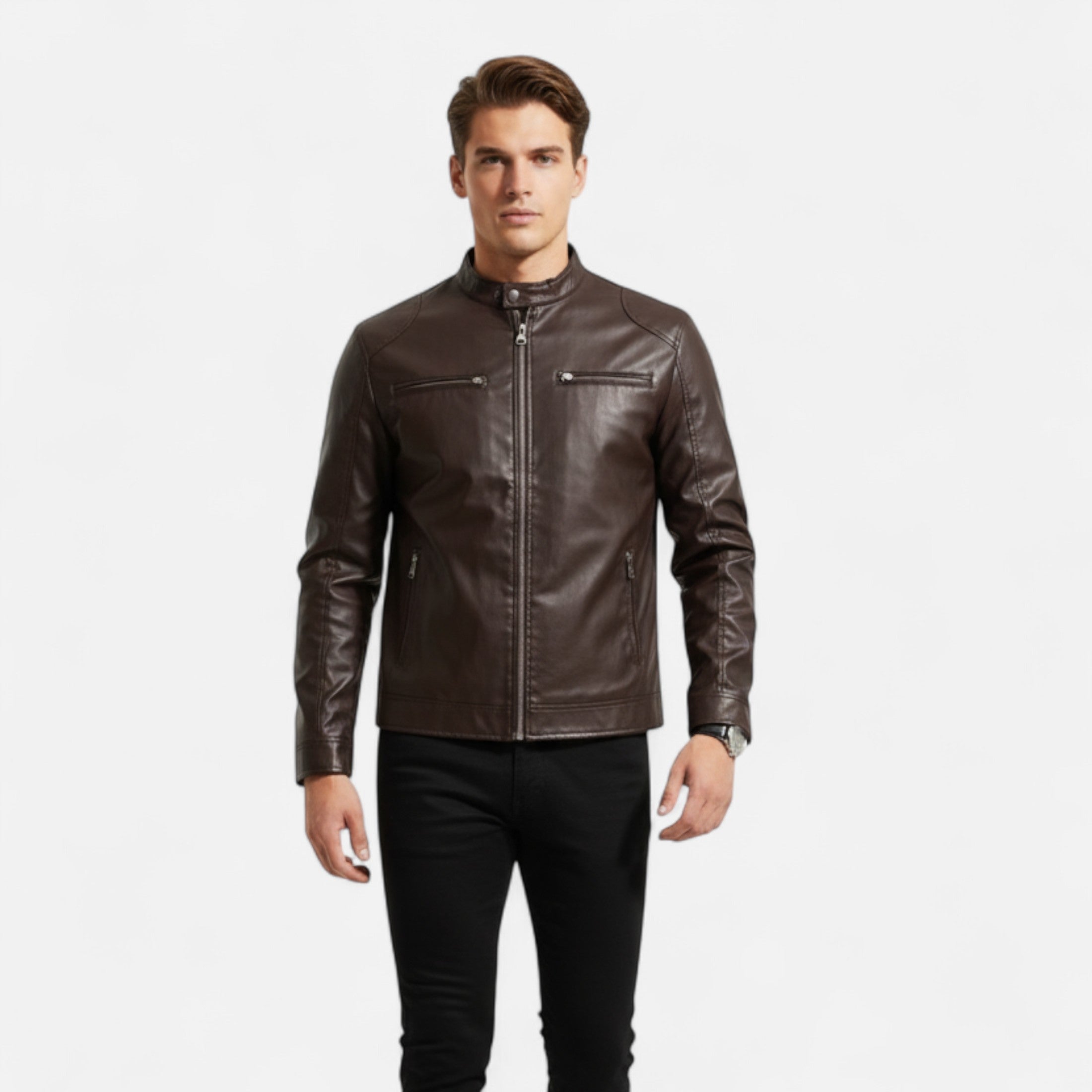 Eliaro Moda | Chaqueta de Piel Atemporal para Hombre