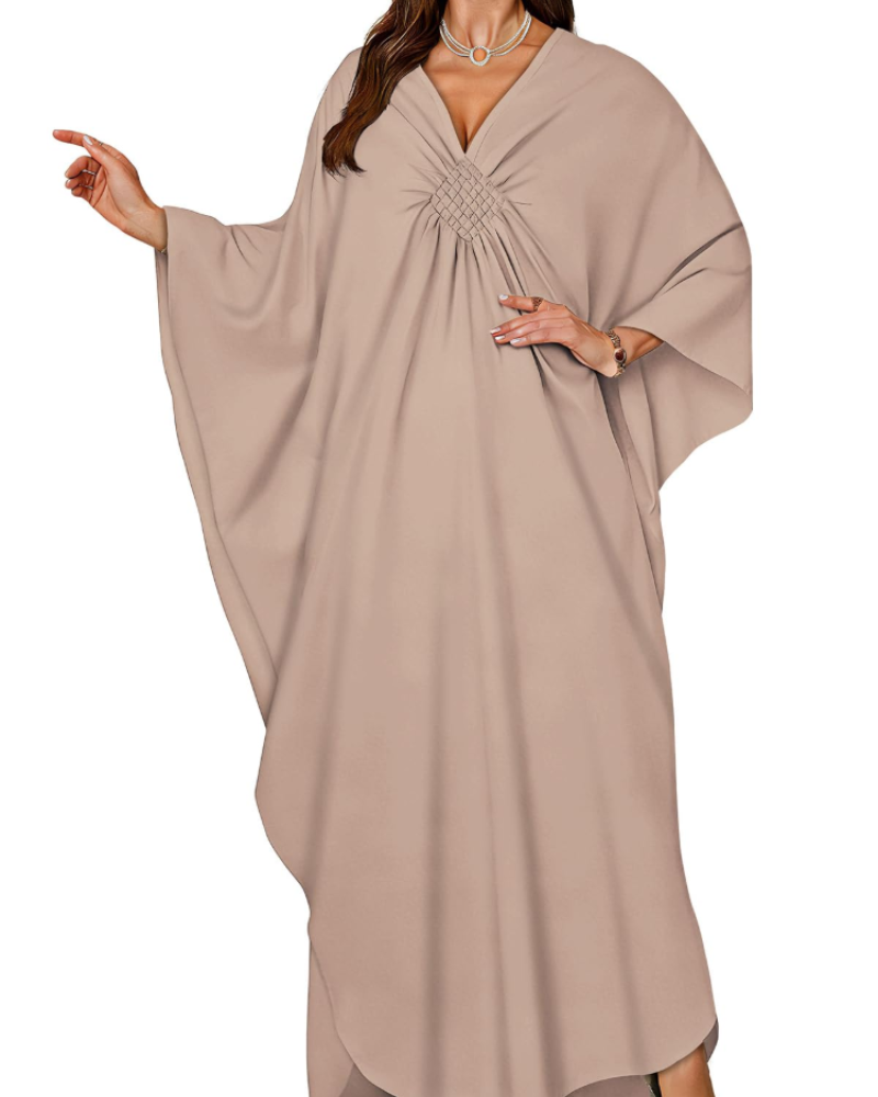 Vyšívané kimono pro ženy s výstřihem do V — pláž